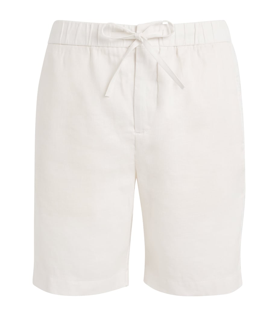 Linen-Cotton Felipe Shorts WHITE Image 1