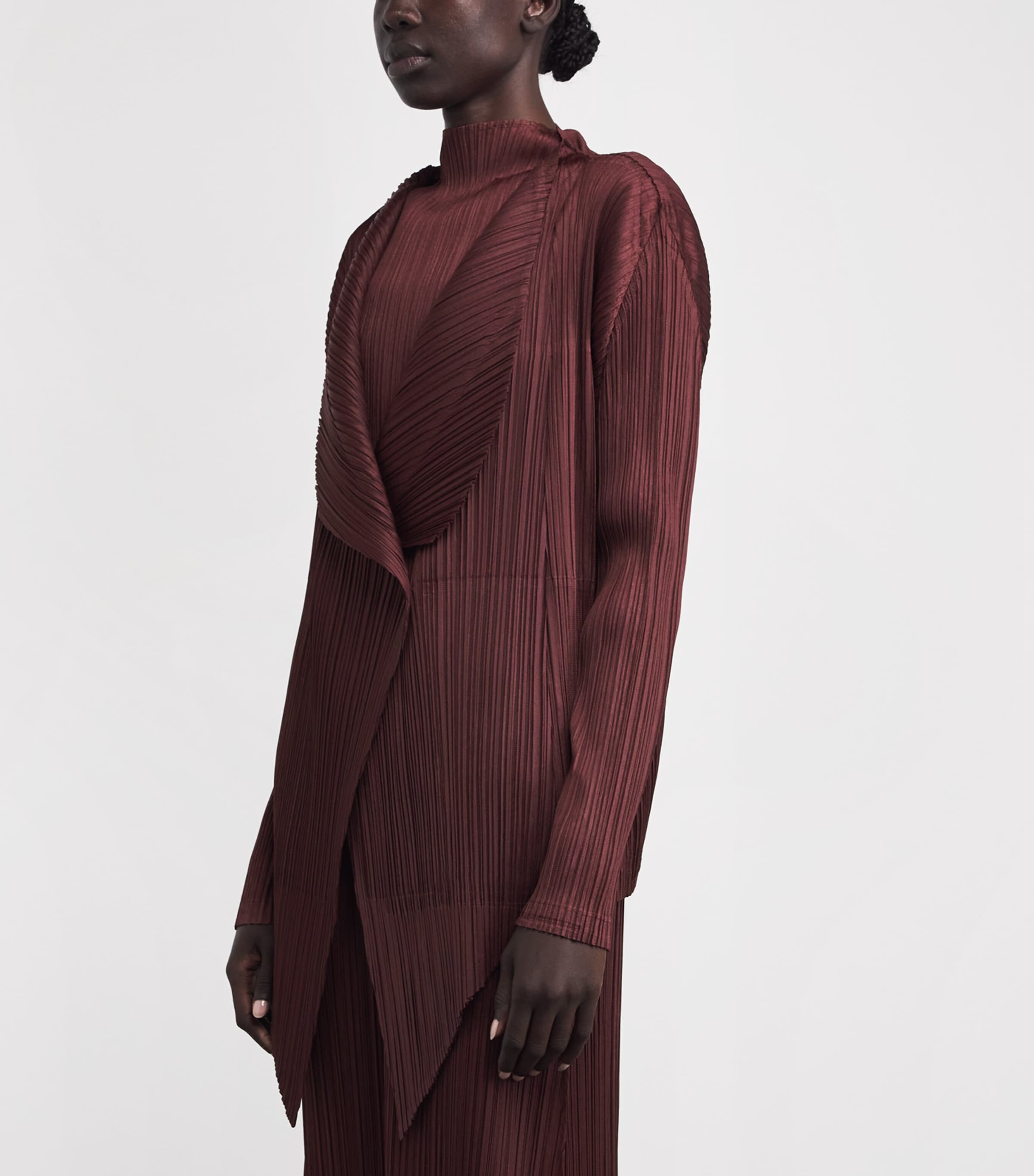 January Monthly Colours Cardigan BORDEAUX Image 3