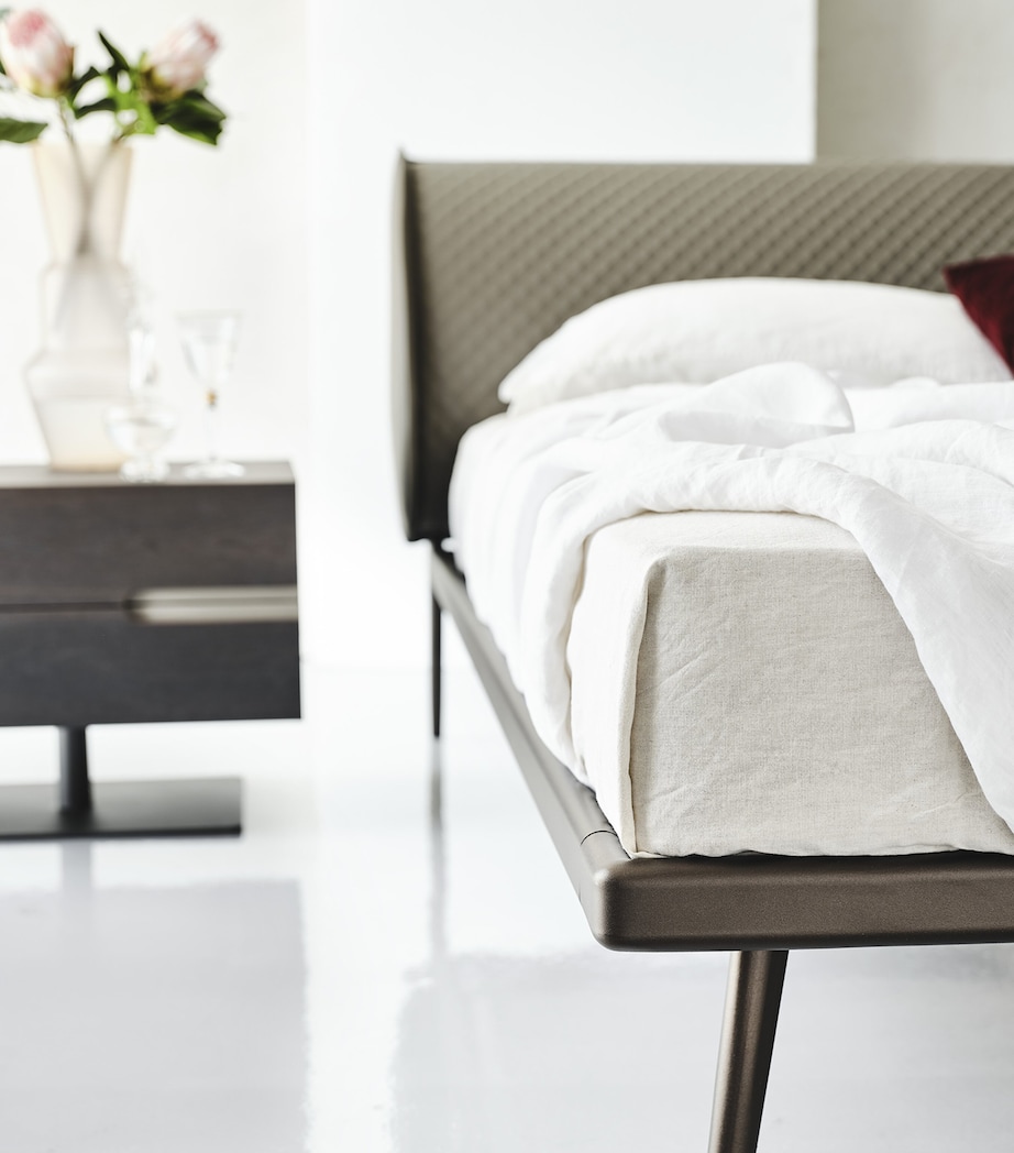 Leather and Steel Ayrton Bed Frame STEEL Image 6