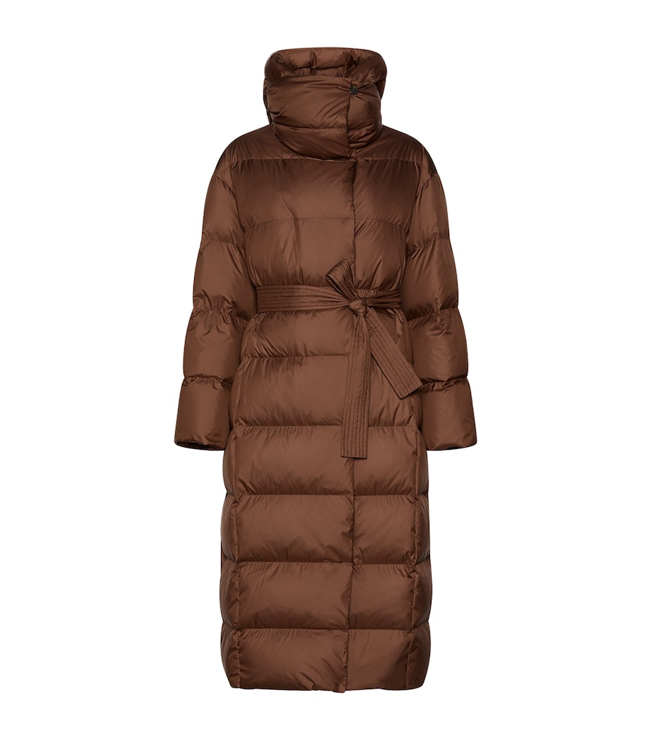 Marella Womens Down Quilted Coat Caramel Image 1