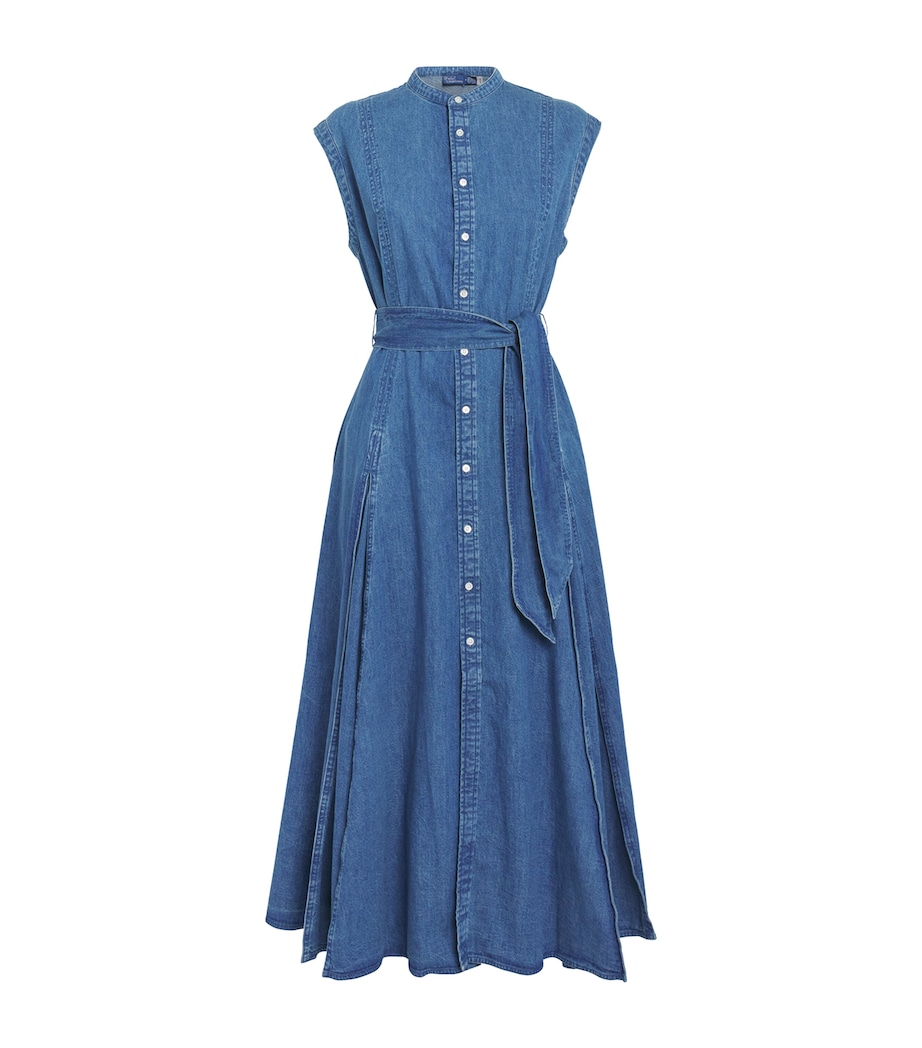 Denim Midi dress NAVY Image 1