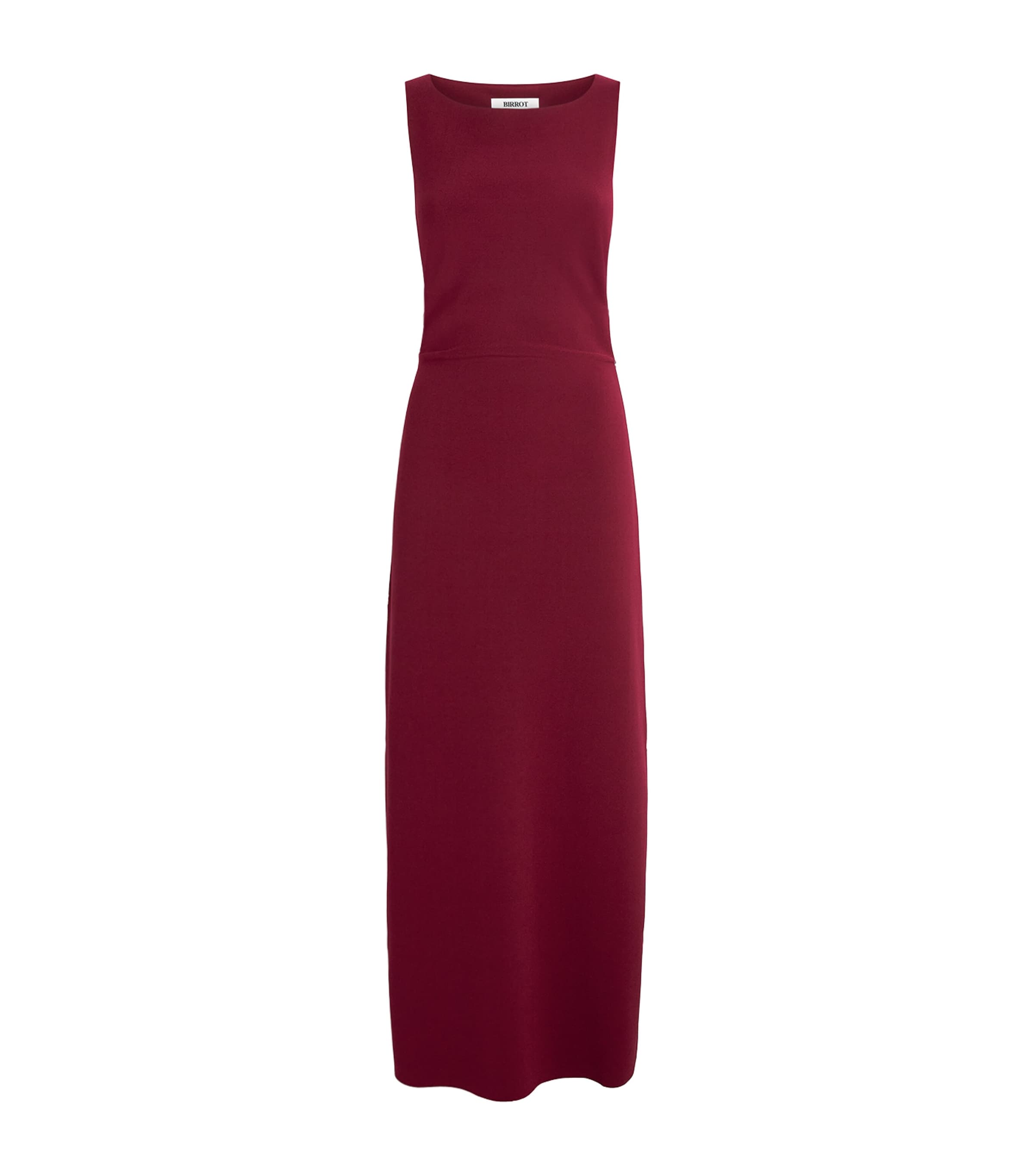 Birrot Lay 2 Draped Midi Dress In Burgundy
