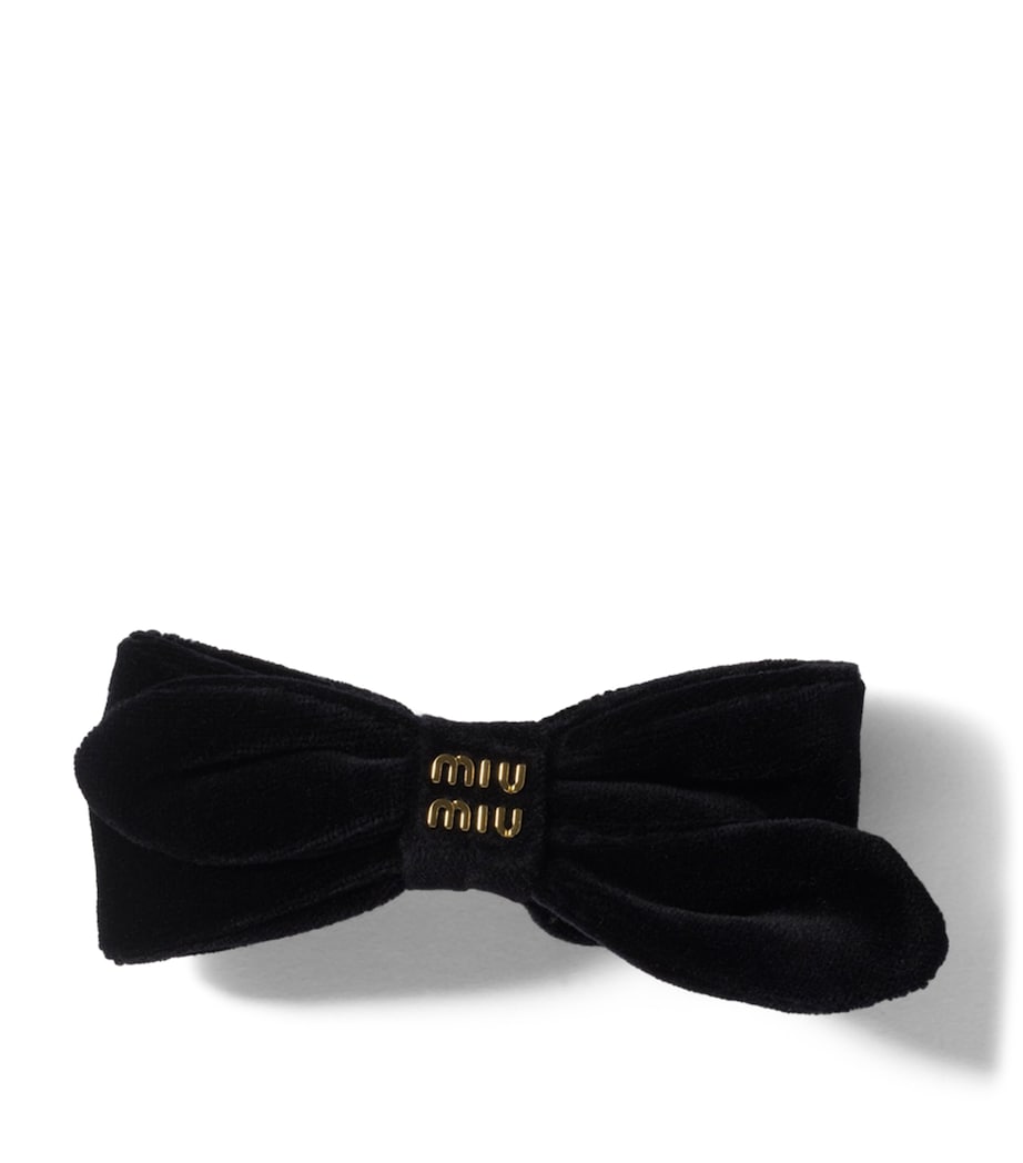 Velvet Bow Hair Clip F0002 Image 1