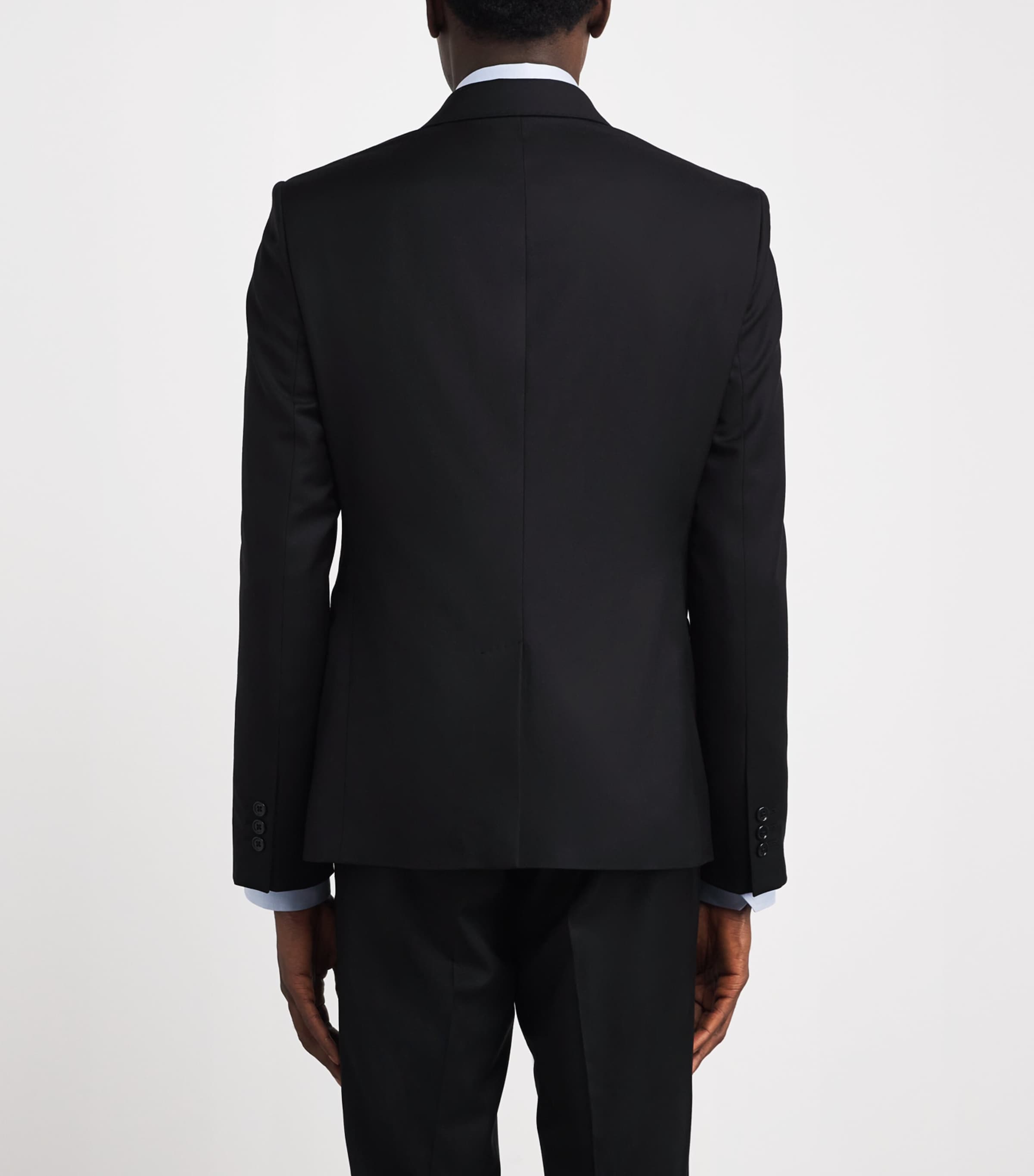 Emporio Armani Mens Wool Single-Breasted Blazer Image 4