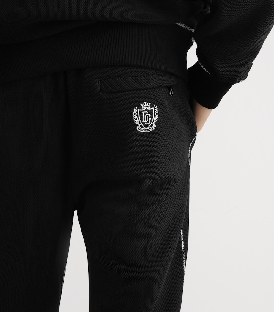Contrast Stitch Track Pants N0000-BLACK Image 5