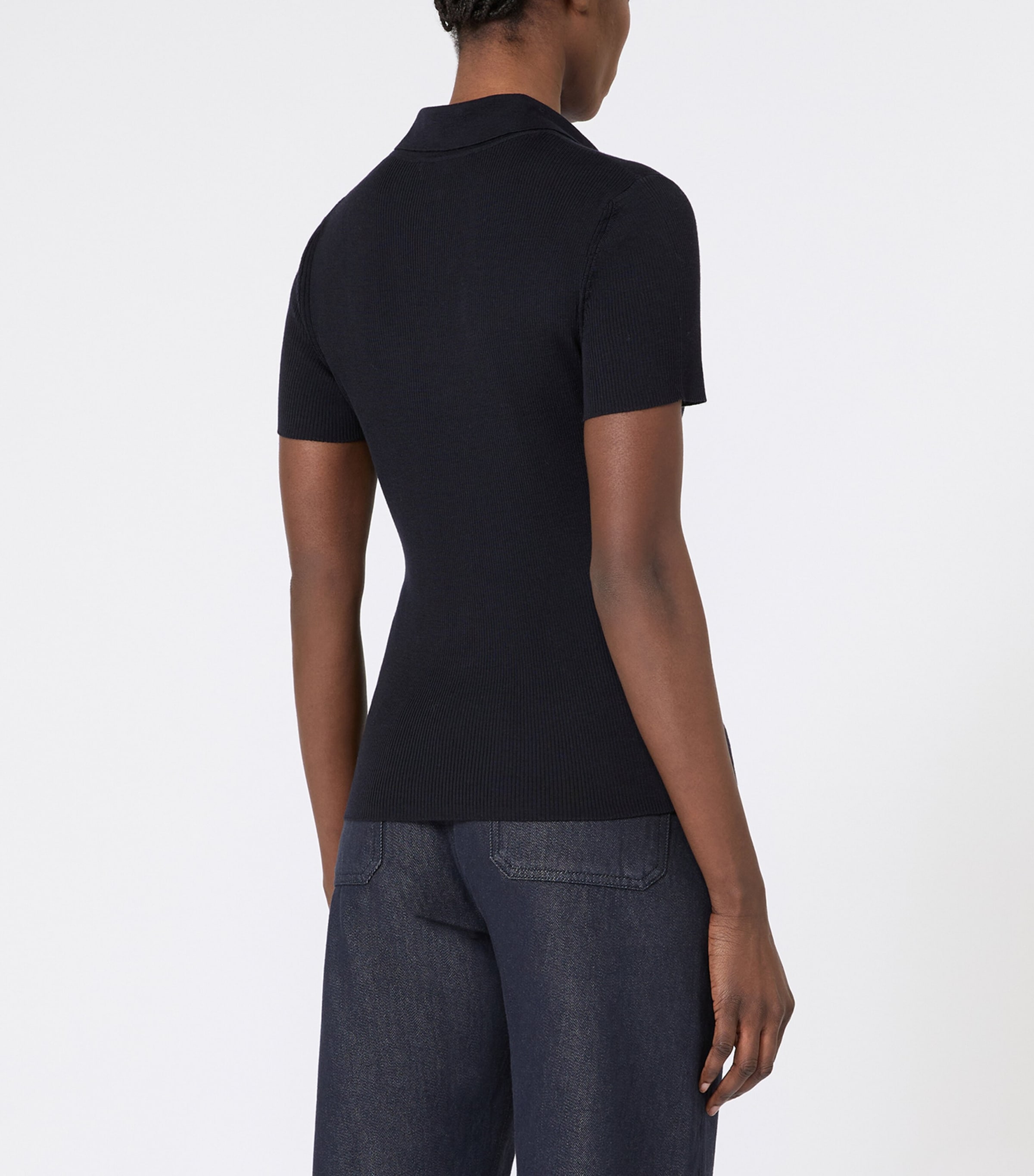 Wool Rib Knit Top ULTRAMARINE Image 3