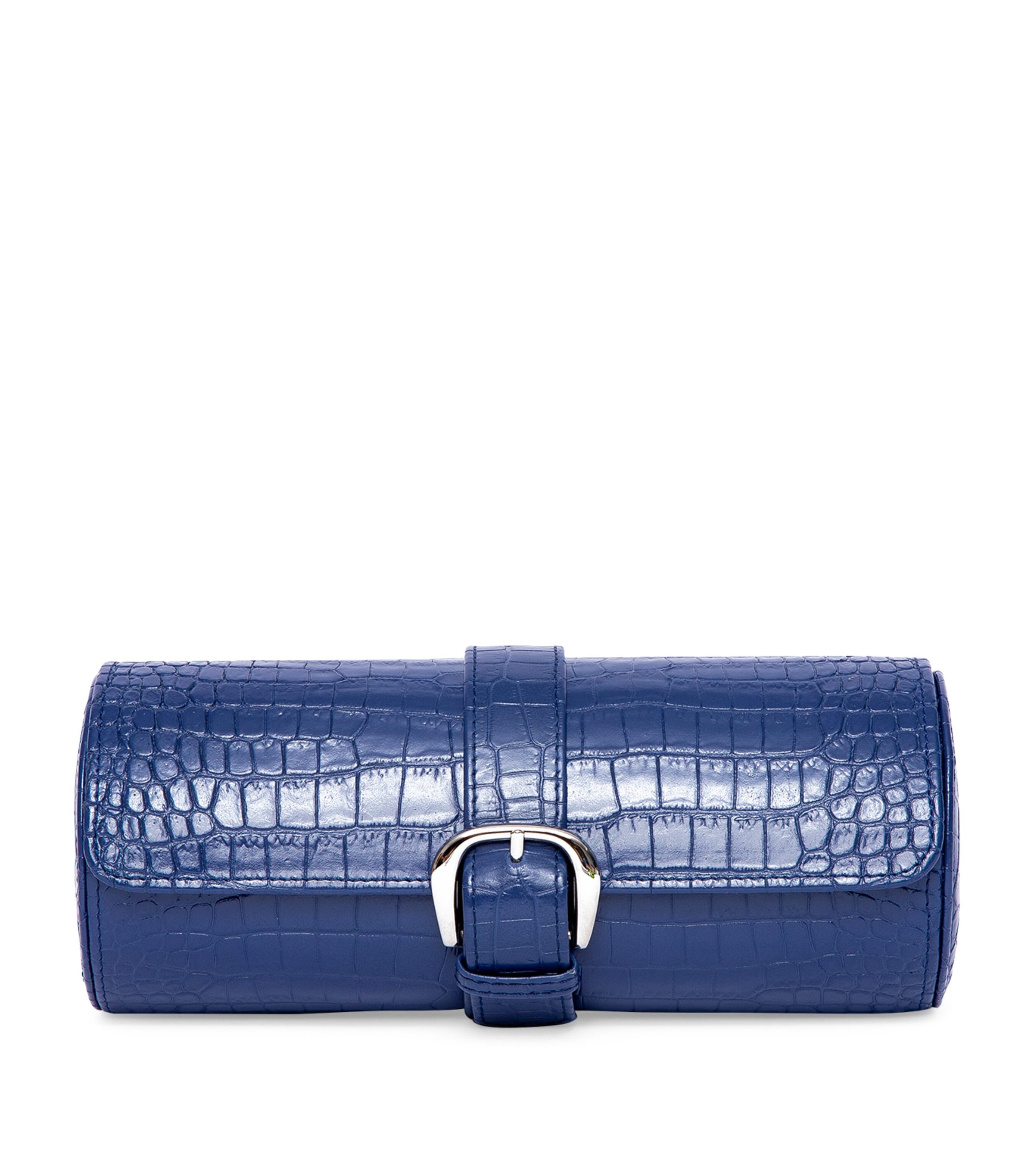 Shop Rapport Leather Watch Roll Case In Blue