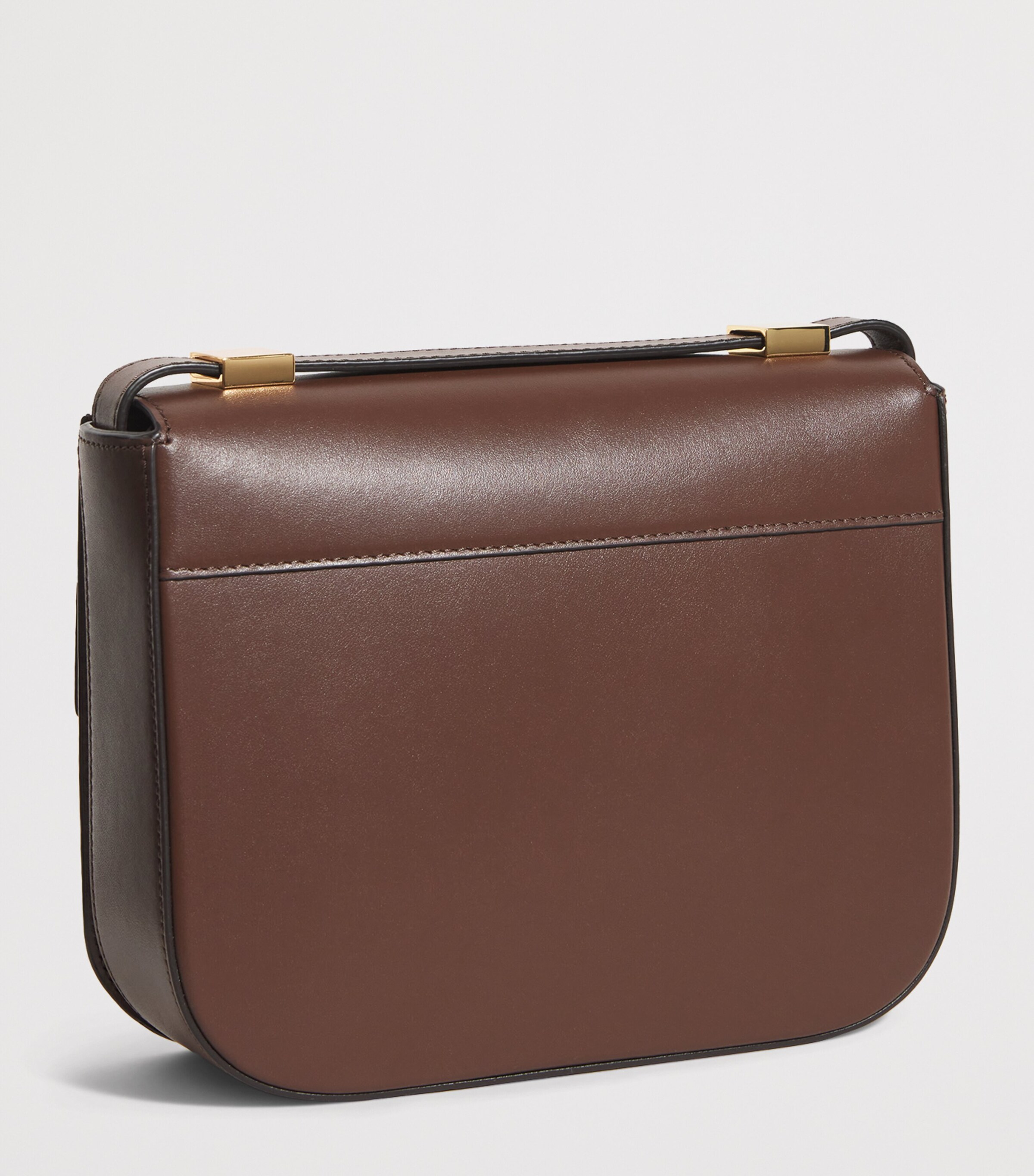 Demellier Leather Vancouver Cross-Body Bag Mocha Image 3