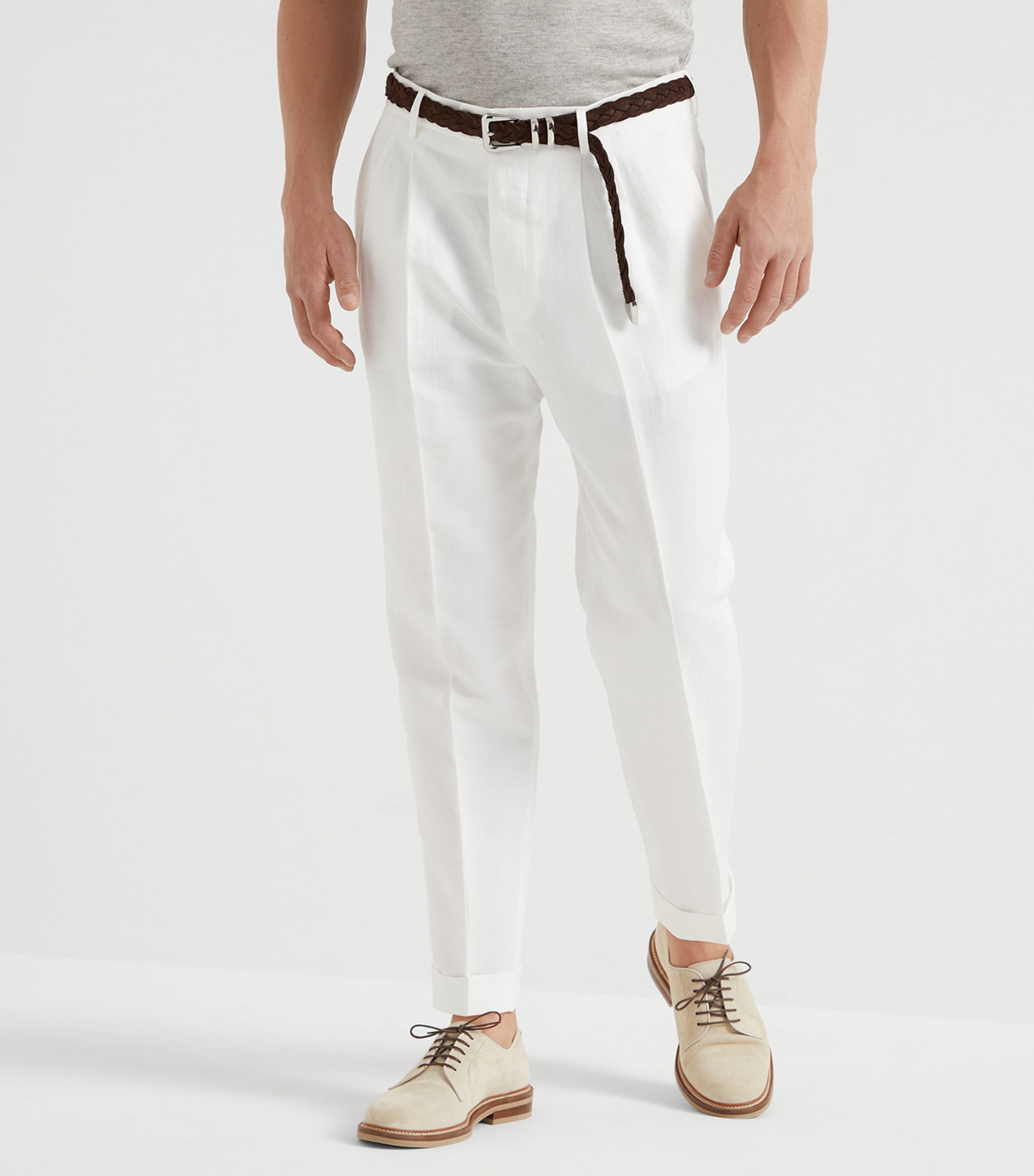 Brunello Cucinelli Linen-Cotton Leisure Trousers | Harrods US
