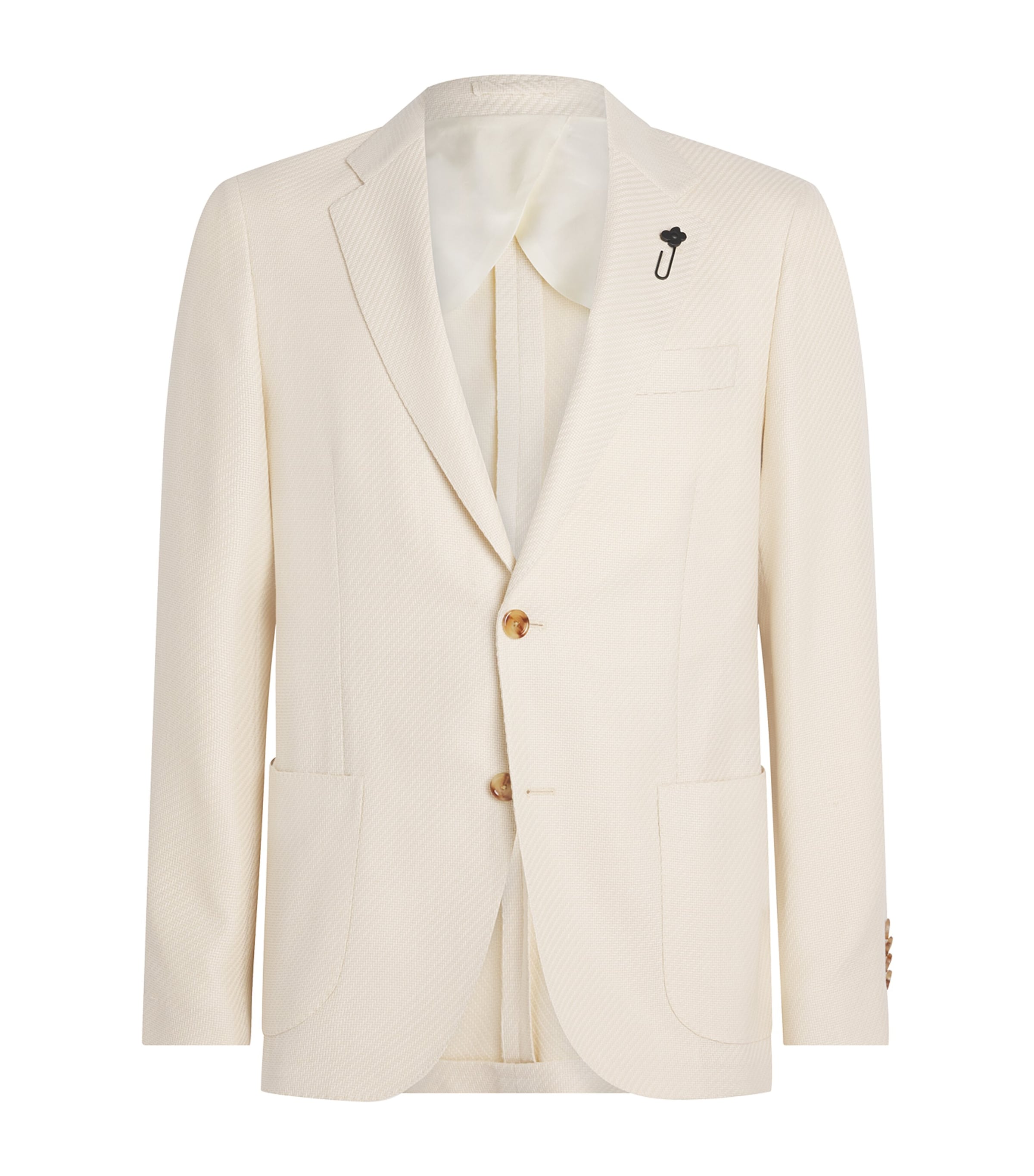 Wool-Cotton Patch Pocket Blazer 150 MILK Image 1