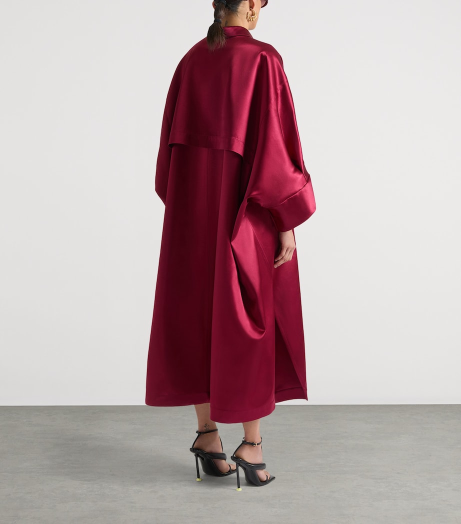 Givenchy Womens Satin Kaftan Red Cherry Image 3