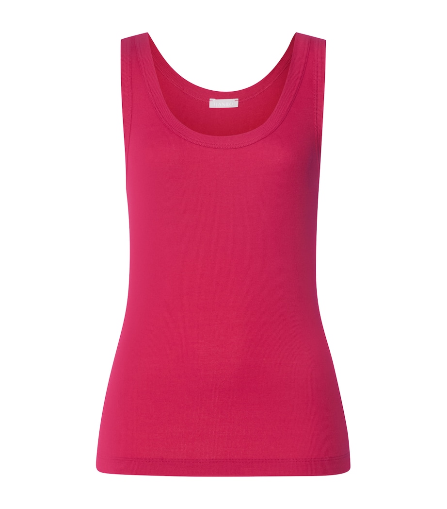 Cotton-Blend Tank Top LIGHT SANGRIA Image 1