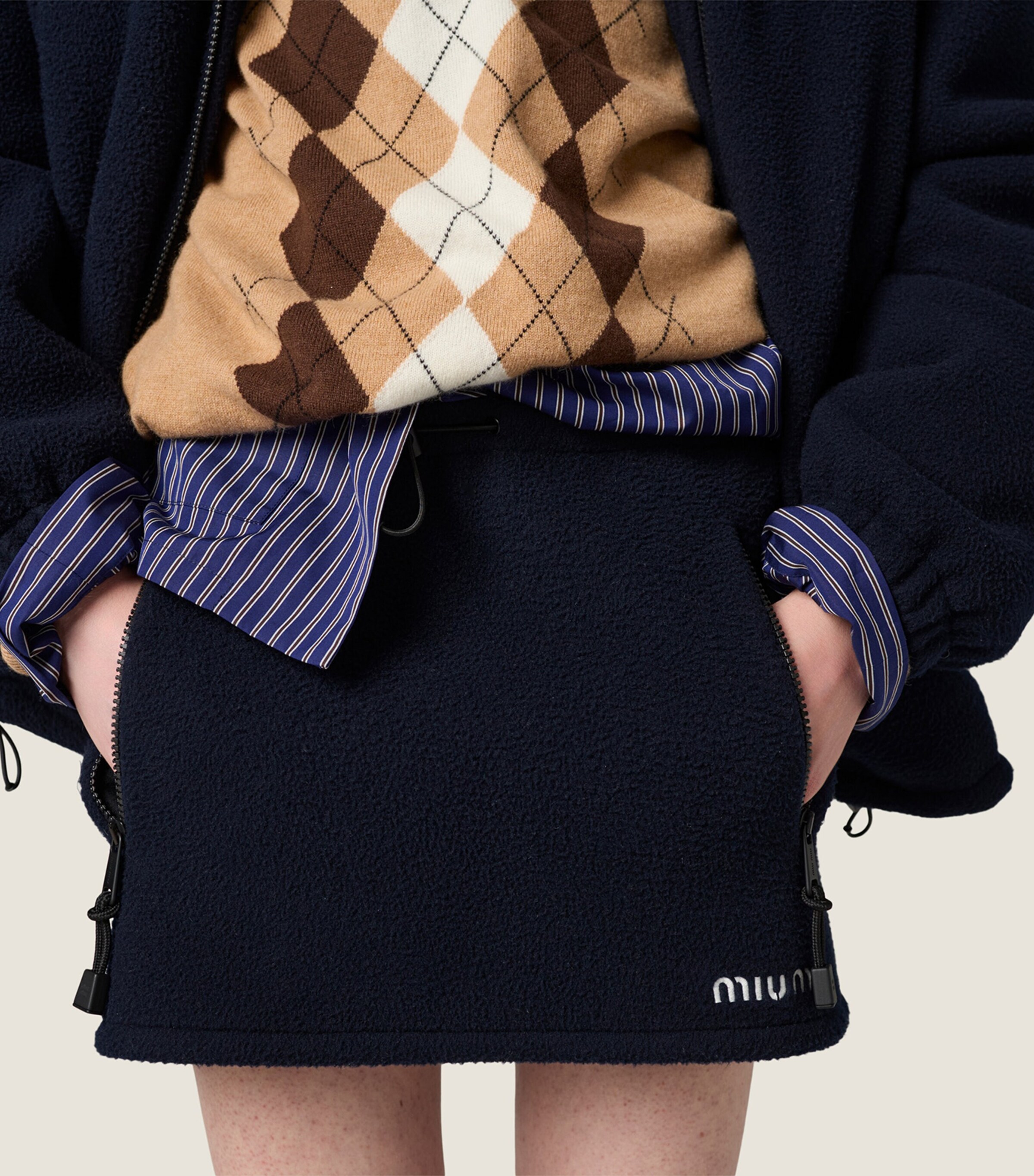 Fleece Logo Mini Skirt F0008 Image 5