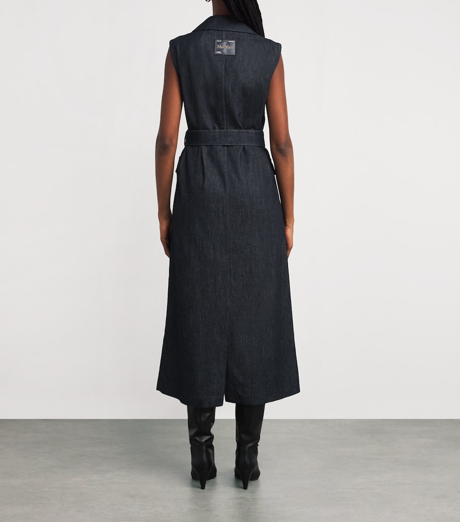 Denim Double-Breasted Midi Dress ULTRAMARINE Image 4