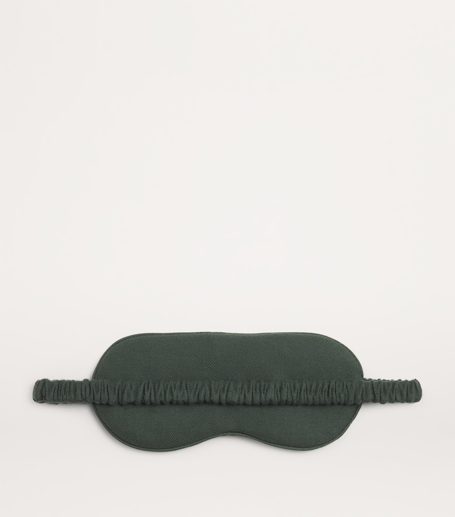 Brushed Cotton Sleep Mask DARK GREEN Image 2