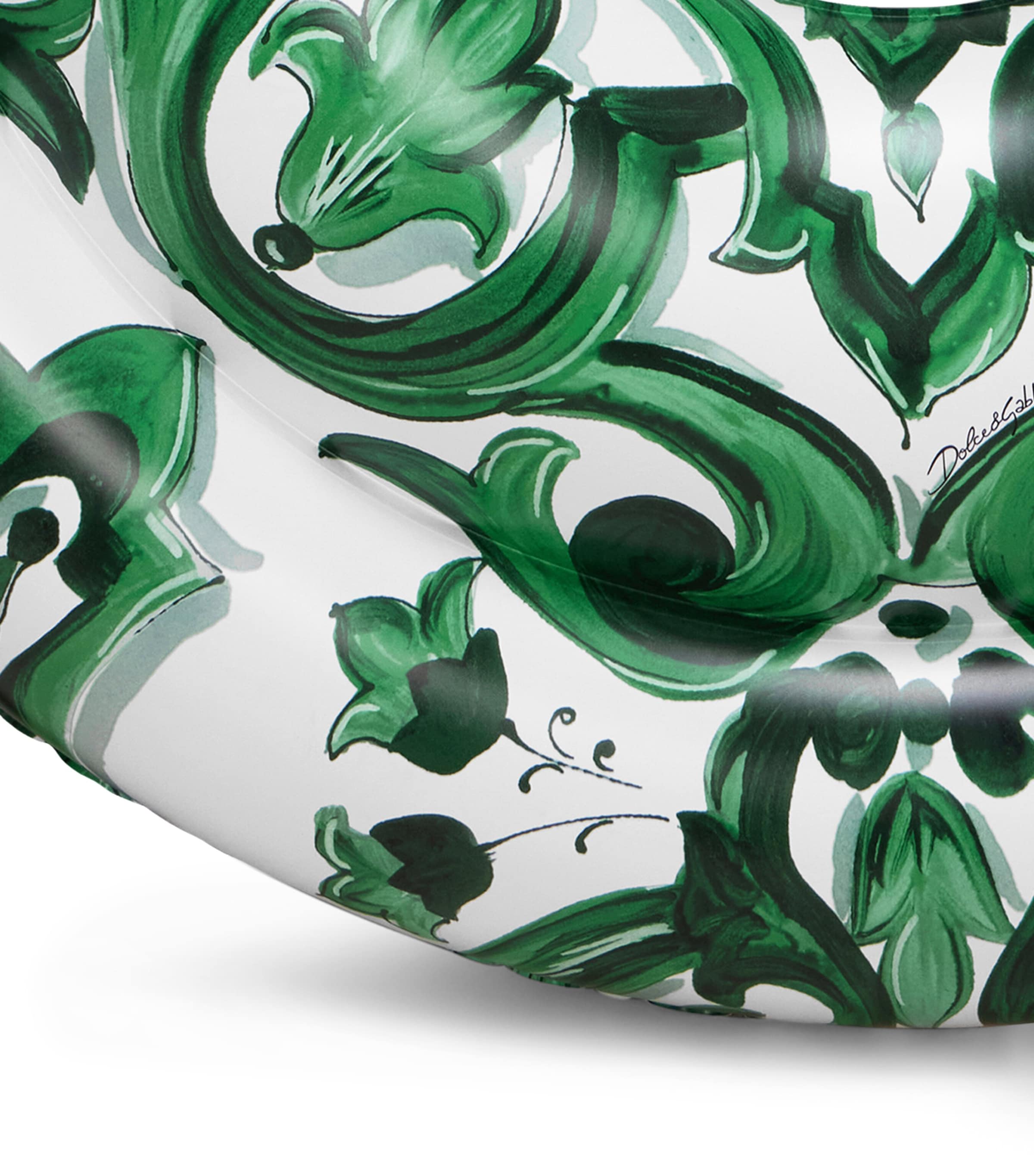 Dolce&Gabbana Casa Verde Maiolica Inflatable Pool Ring (130cm) Verde Maiolica Image 2