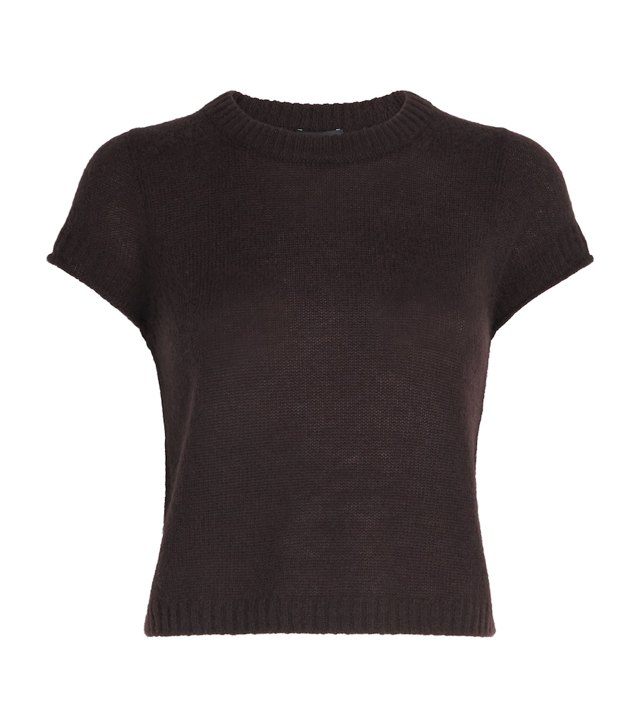 Wool-Cashmere-Silk Knitted T-Shirt COCOA BROWN Image 1