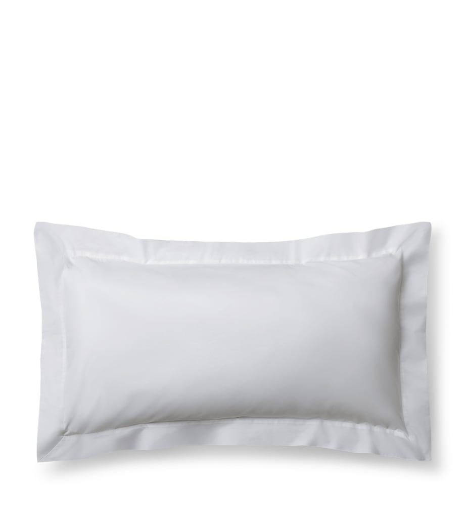 Cotton Percale The Drift Oxford Pillowcase (50cm x 75cm) WHITE Image 1