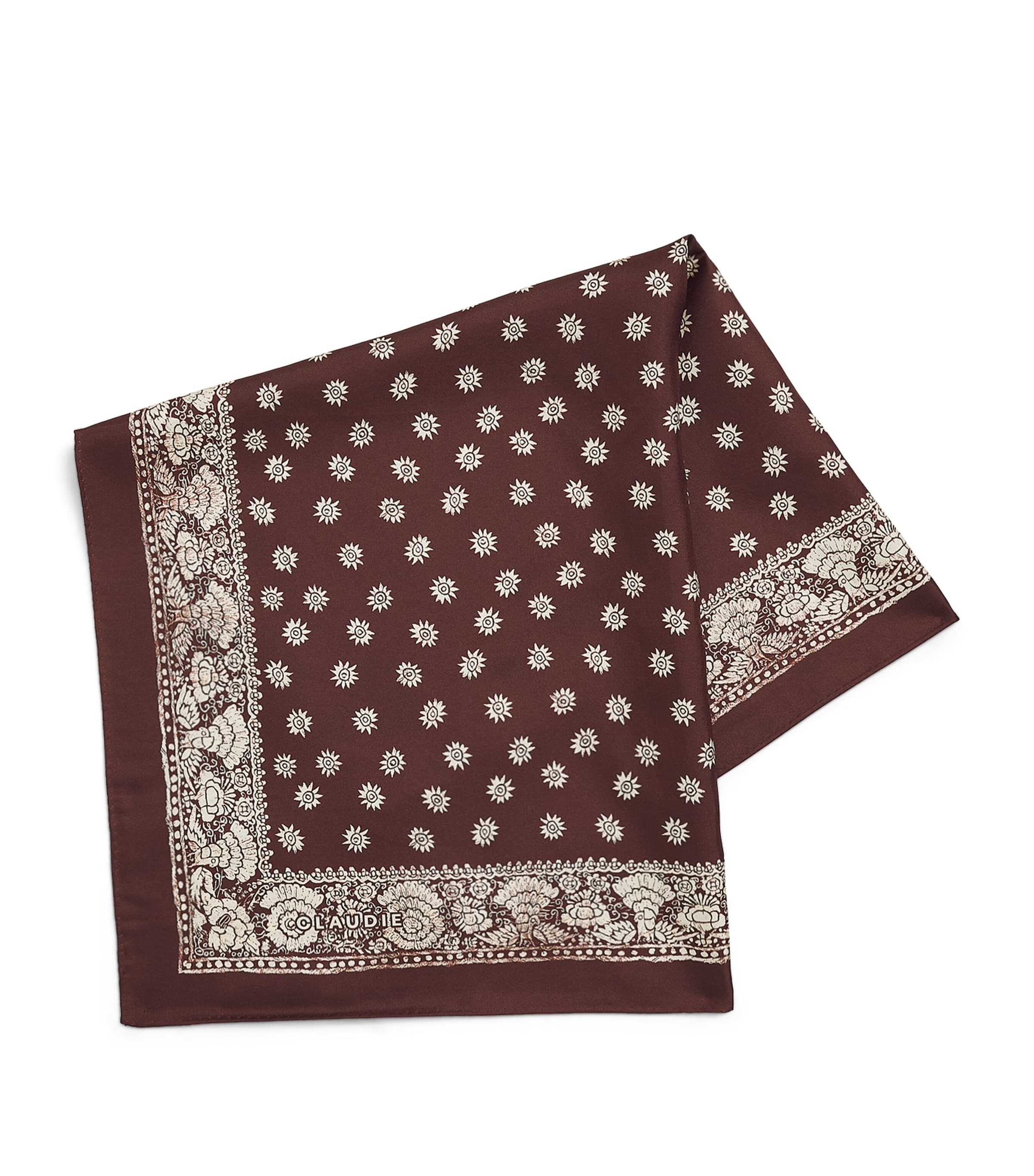 Claudie Pierlot Printed Headscarf Brown Image 1