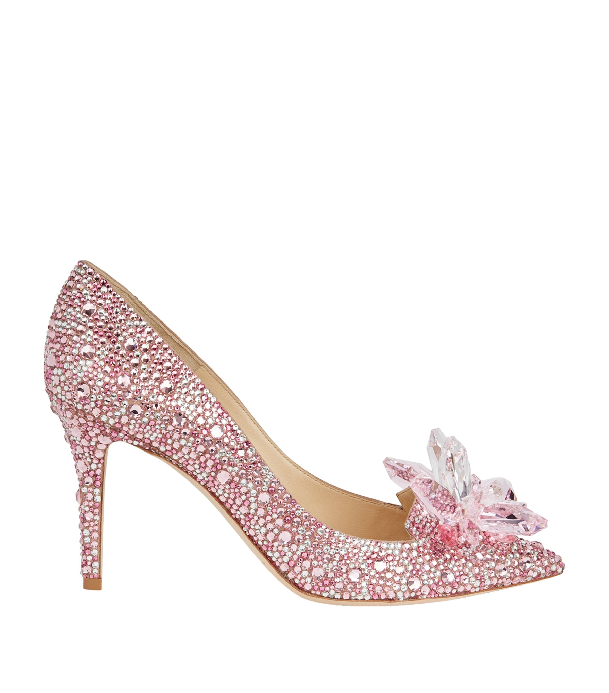 JIMMY CHOO ALIA 85 CRYSTAL PUMPS 