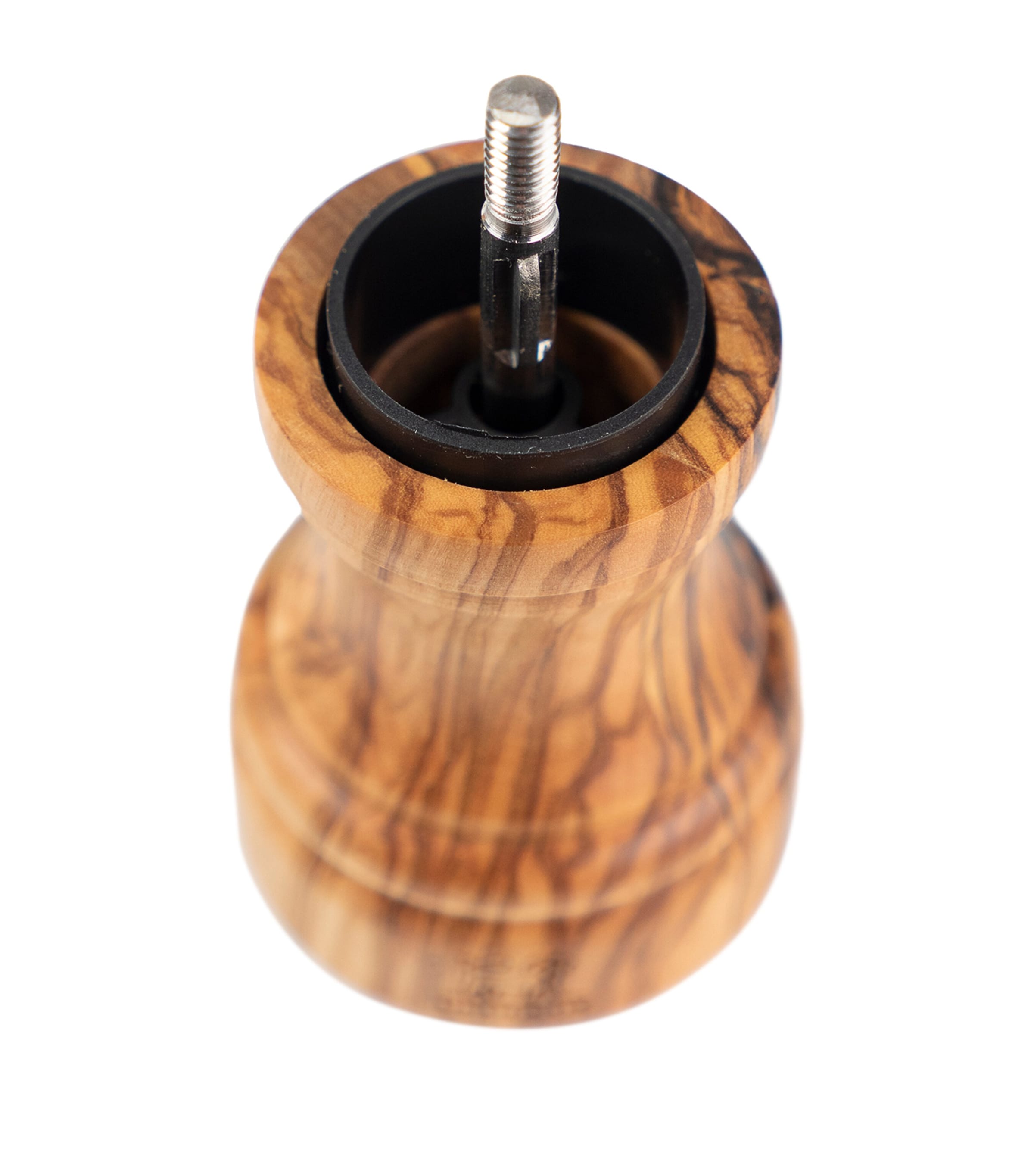 Peugeot Olive Wood Bistro Pepper and Salt Mill Set (10cm) Olive Wood Image 6