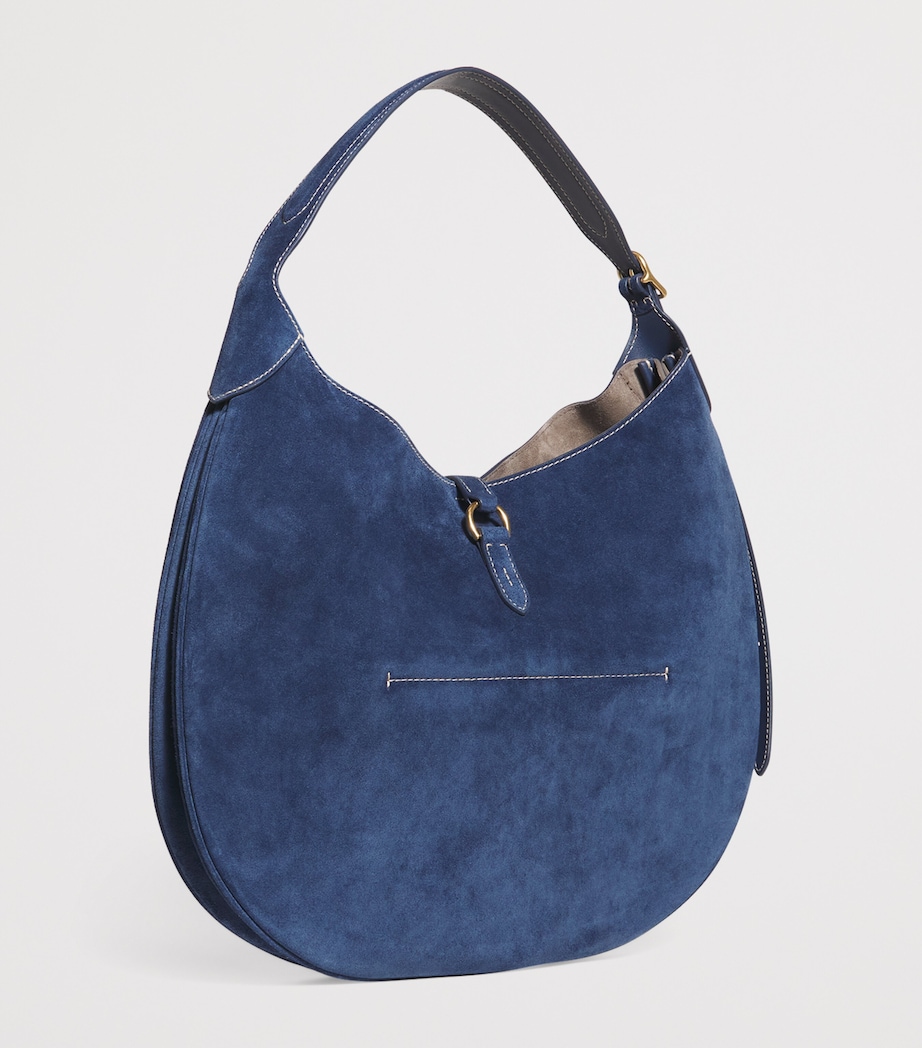Medium Suede ID Shoulder Bag DARK JEAN Image 3