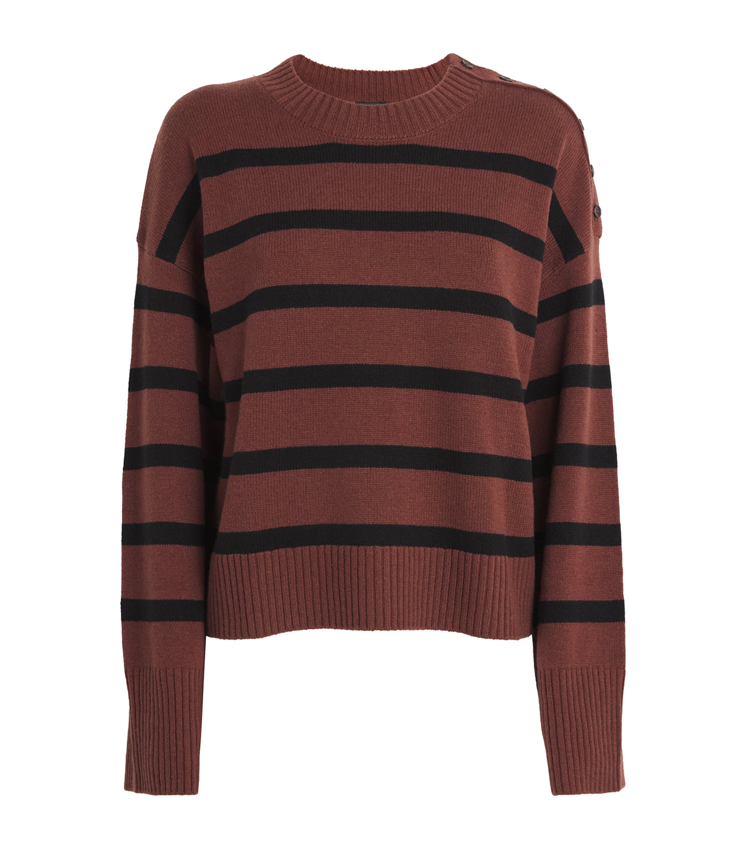 PAIGE WOOL-BLEND STRIPED ZOFIA SWEATER