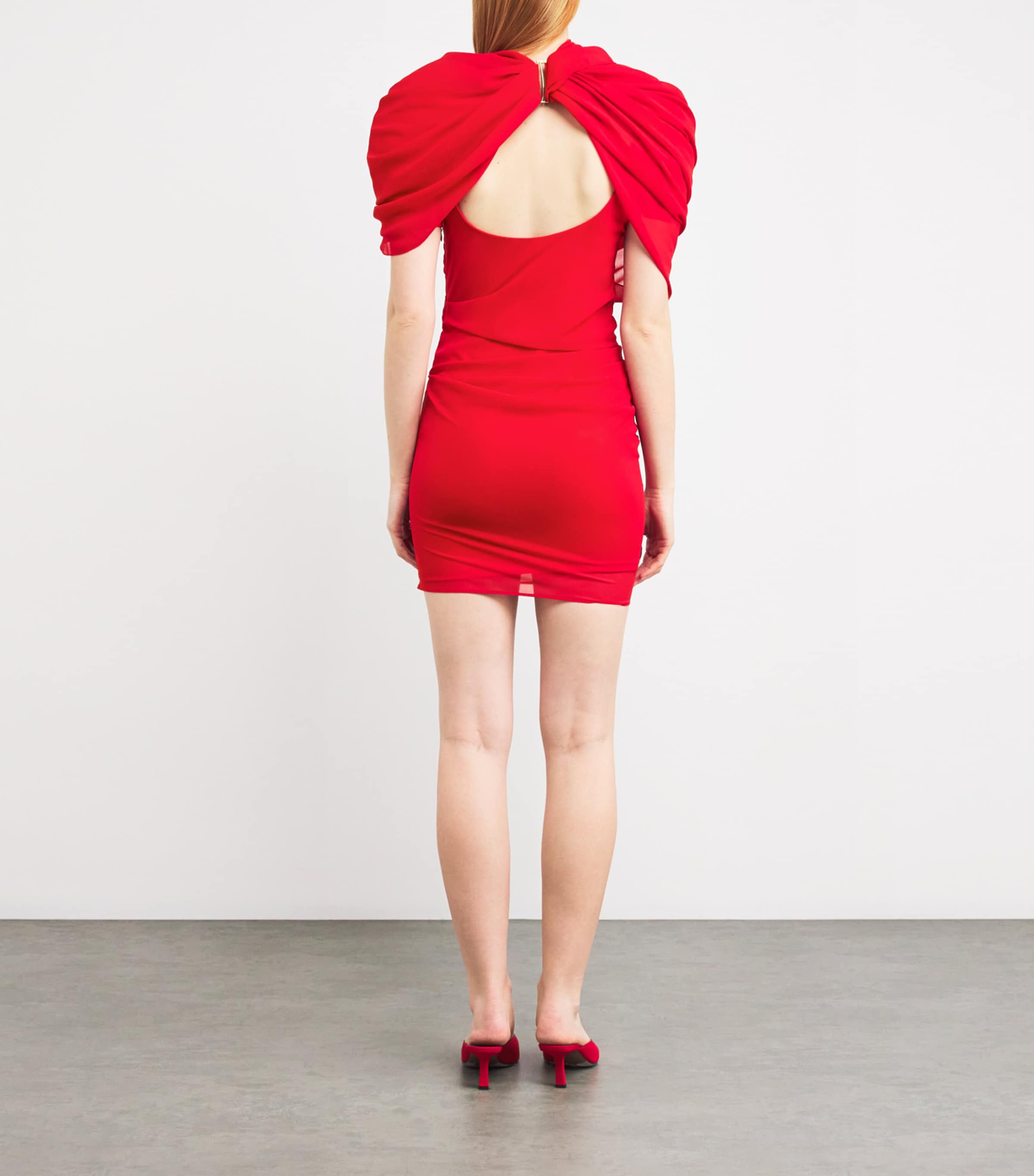 Jacquemus Draped Castagna Mini Dress | Harrods US