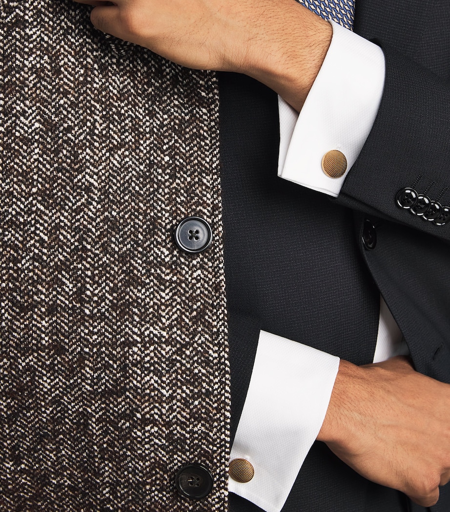 Bronze-Finish Sterling Silver Cufflinks U6247 Image 2