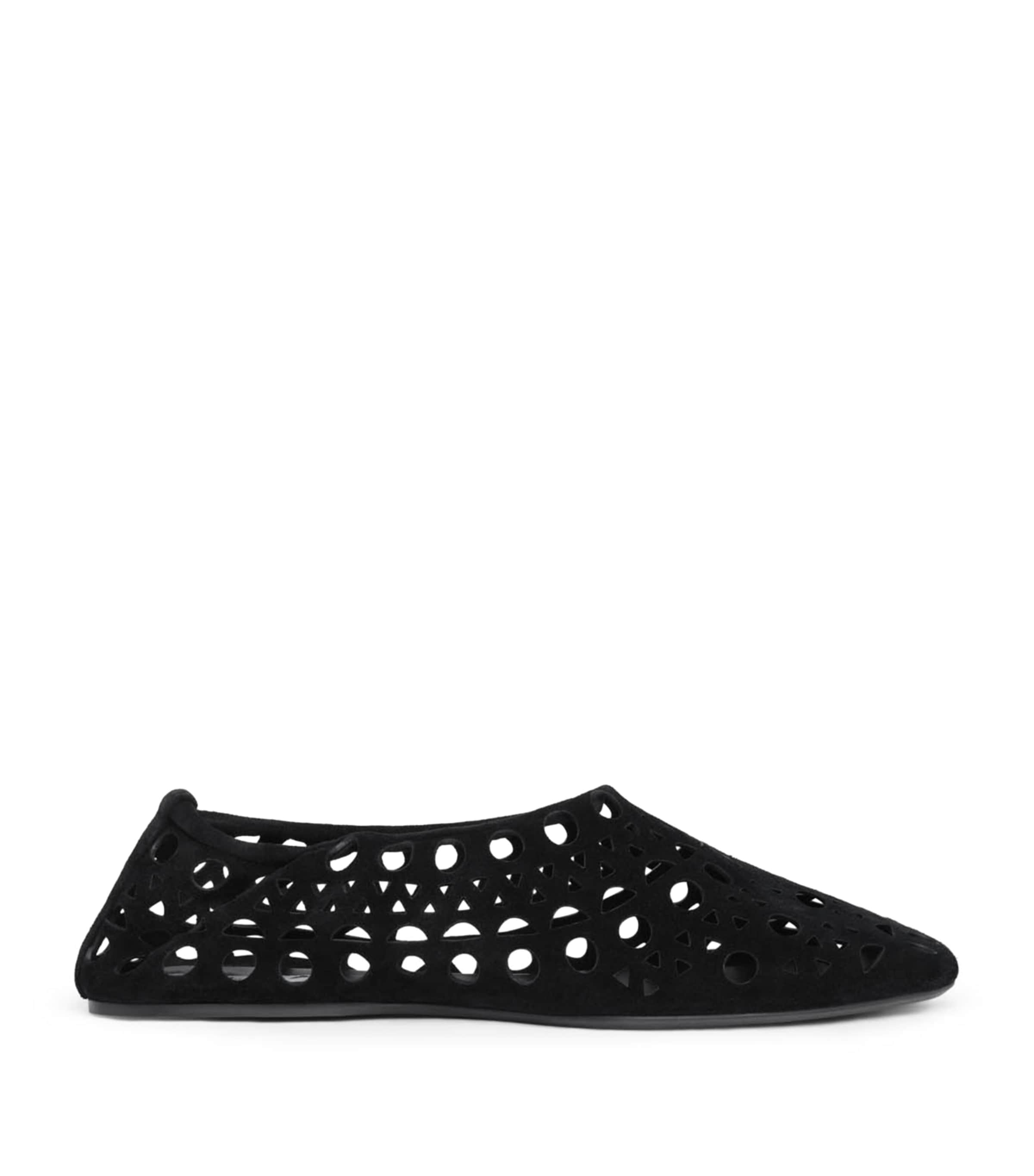 Alaïa Suede Vienne Ballet Flats Black Image 1