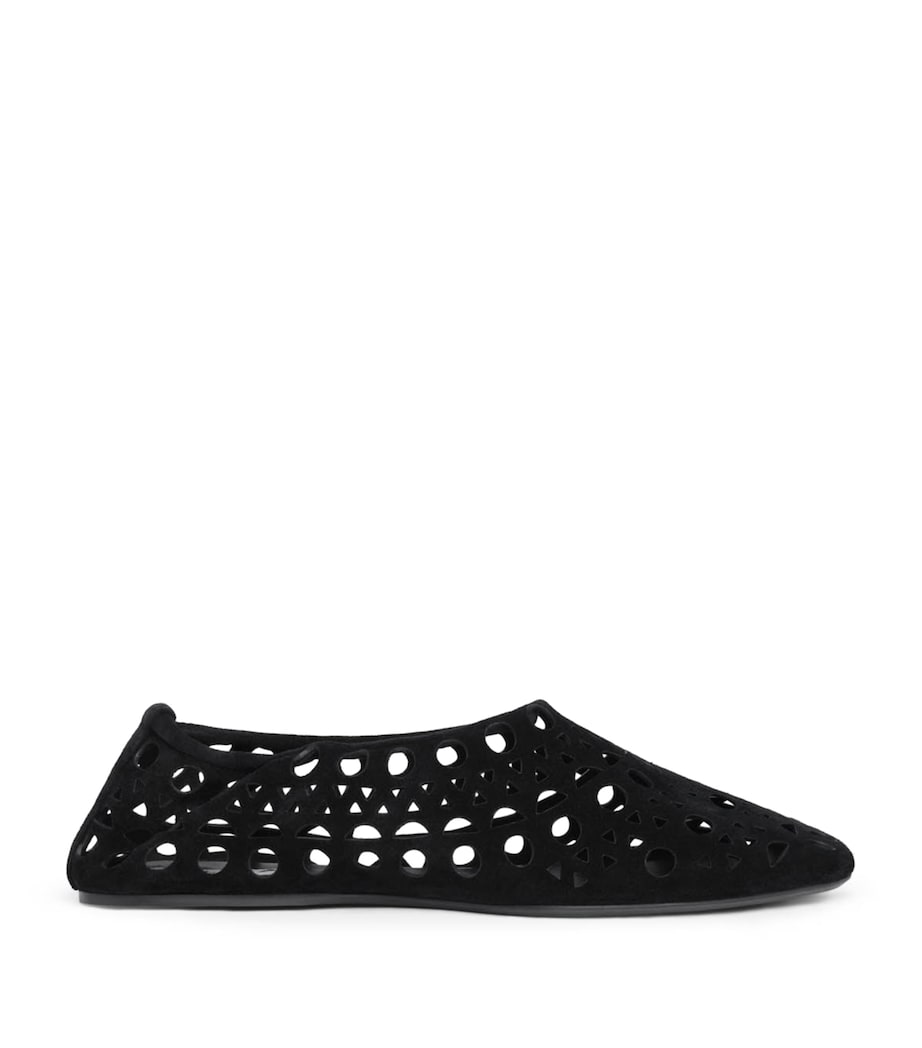 Alaïa Suede Vienne Ballet Flats Black Image 1