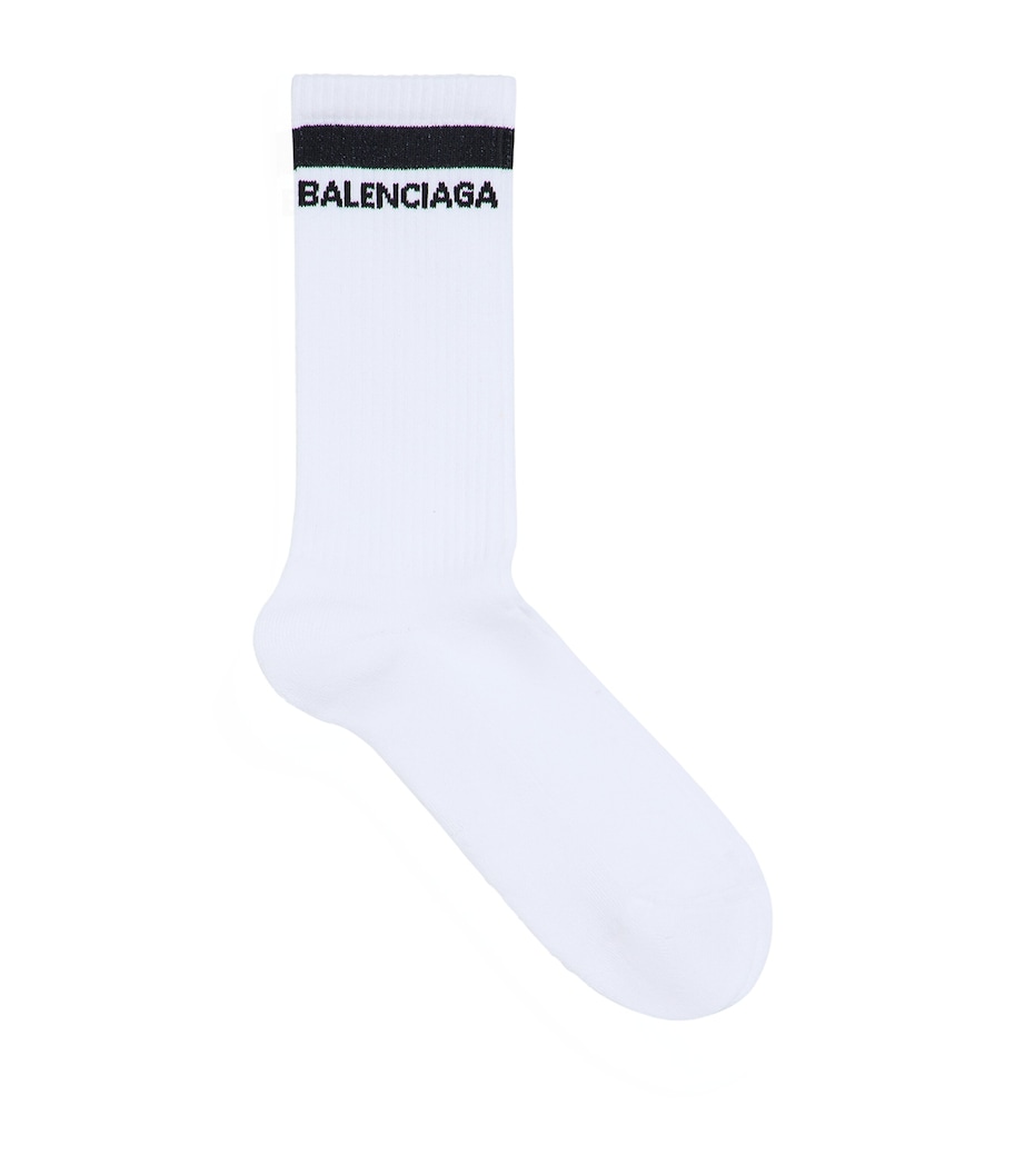 Balenciaga Mens Logo Socks Image 1