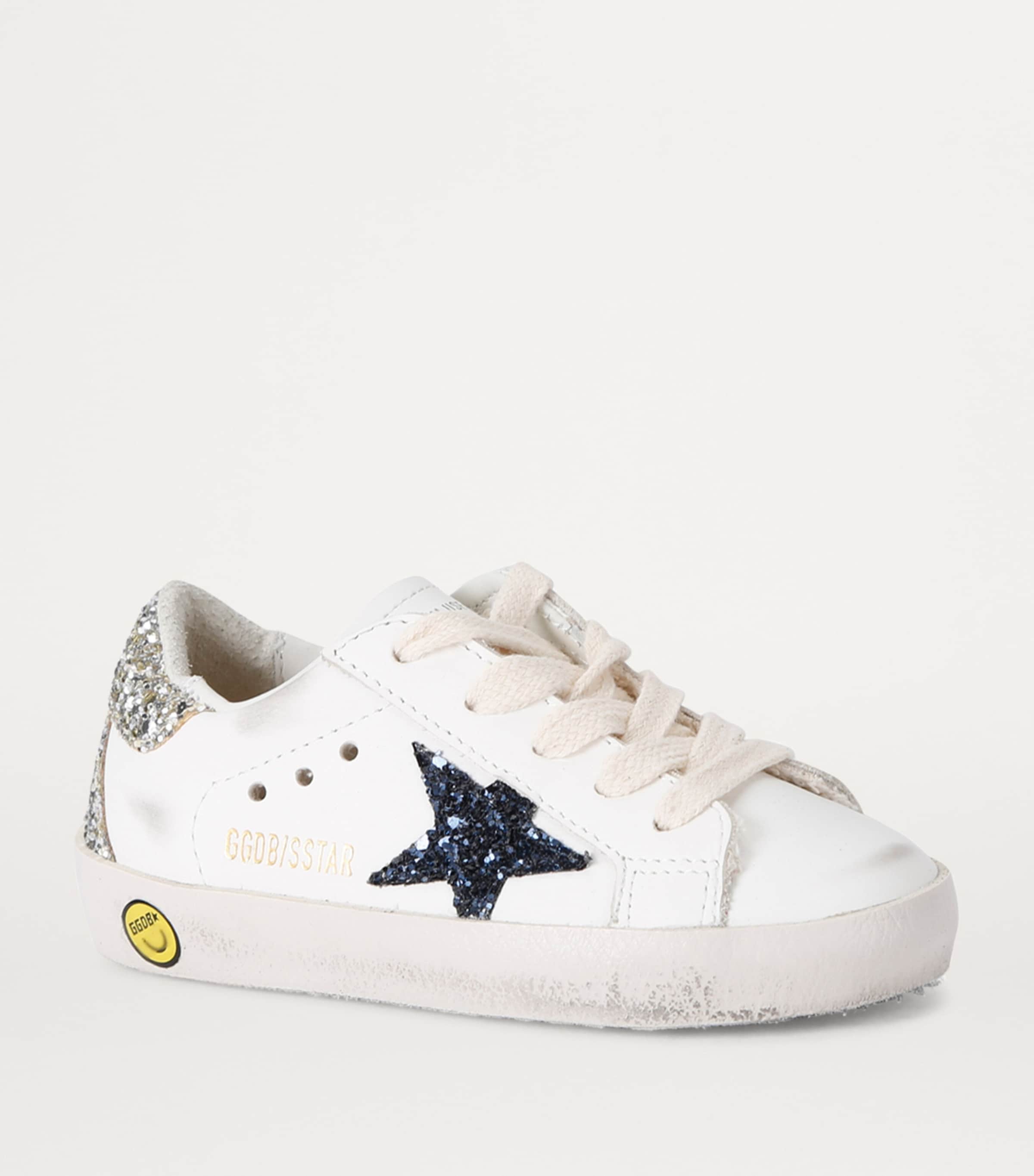 Leather Super-Star Sneakers WHITE/NAVY Image 3