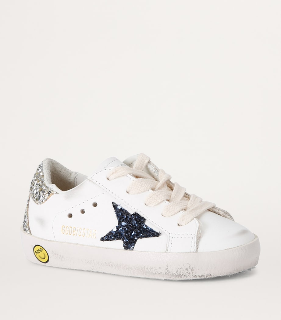 Leather Super-Star Sneakers WHITE/NAVY Image 3