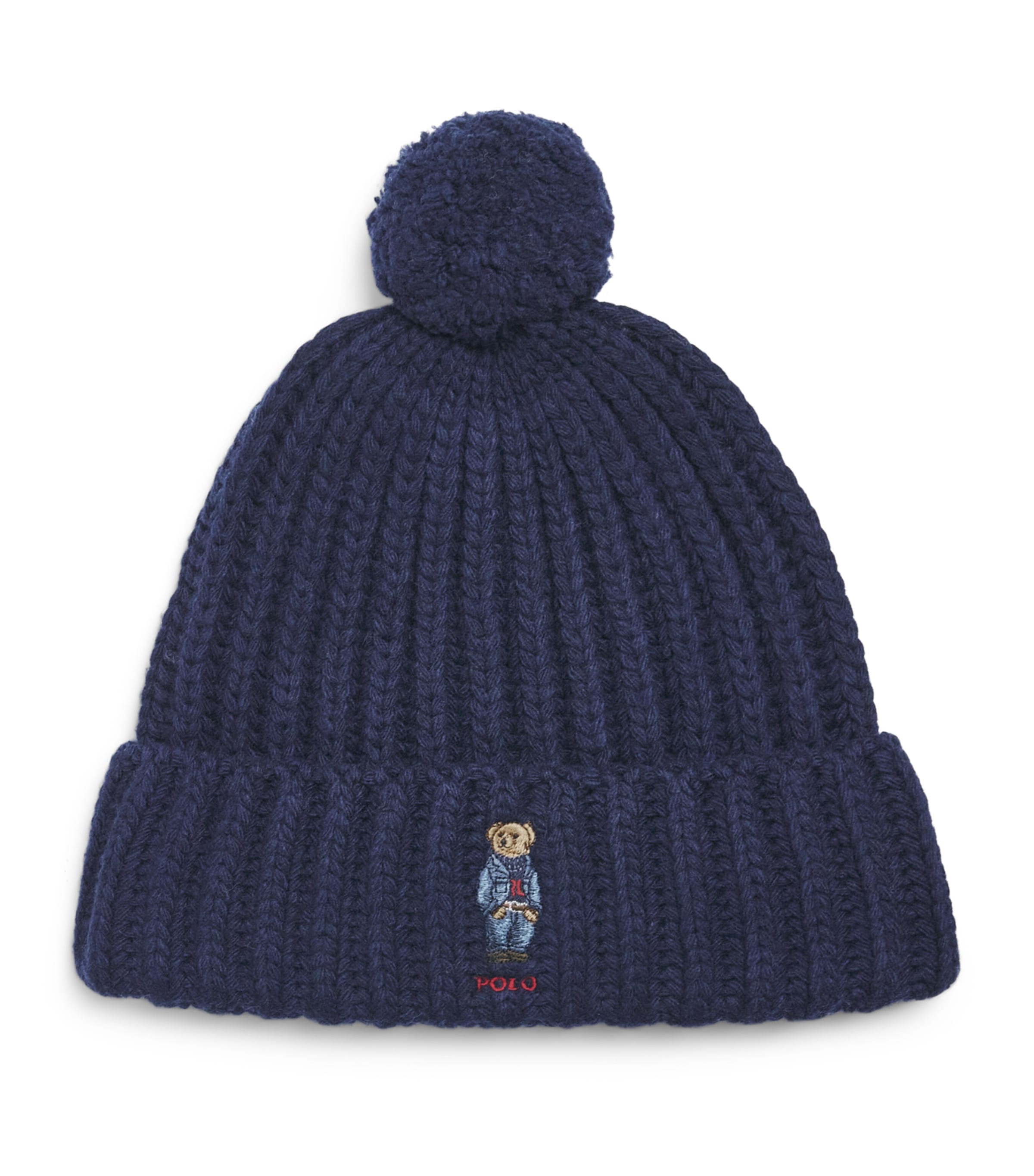 Polo Ralph Lauren Polo Bear Pom-Pom Beanie Hunter Navy Image 1