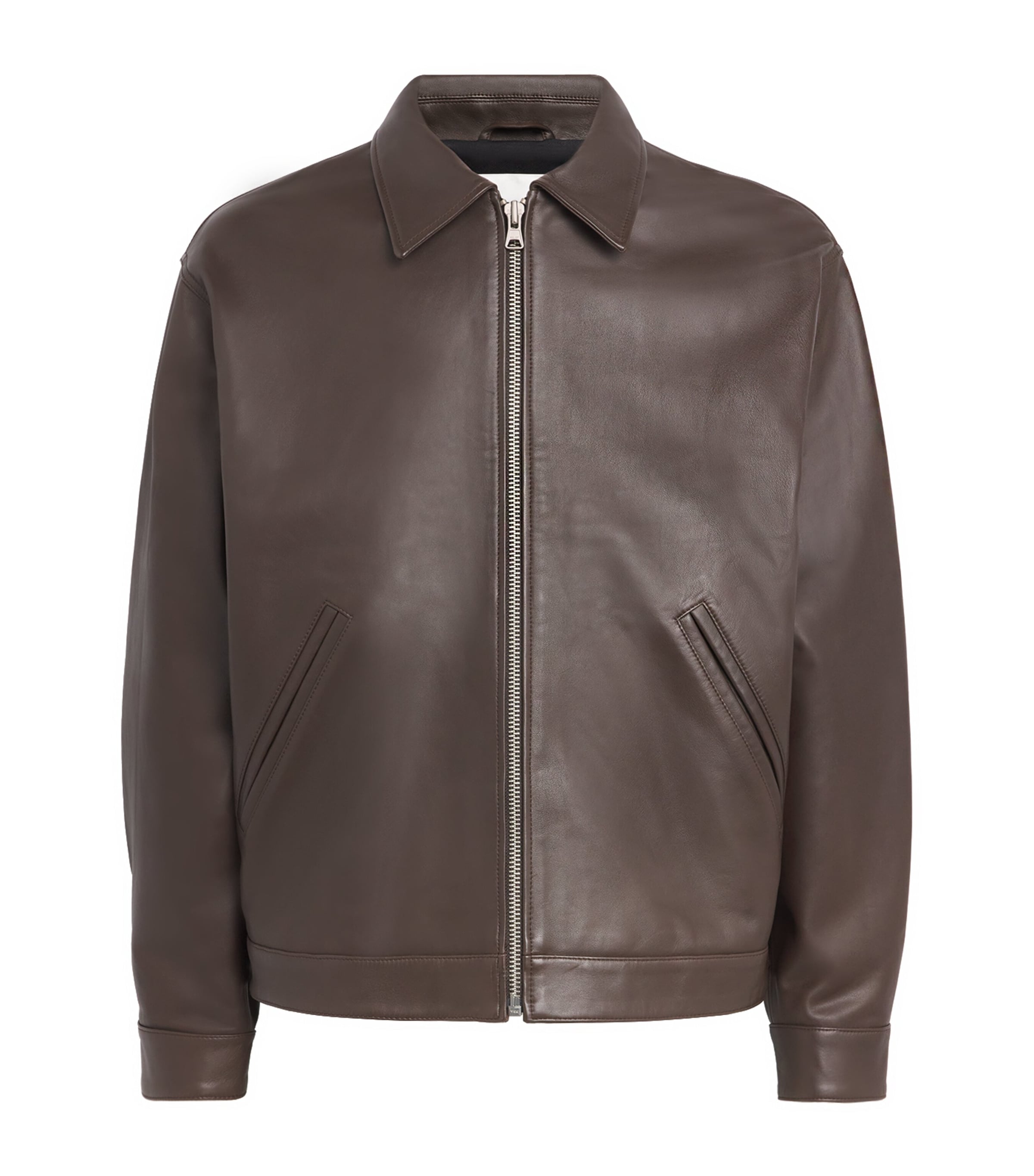 Nn07 Leather Jacket In Brown