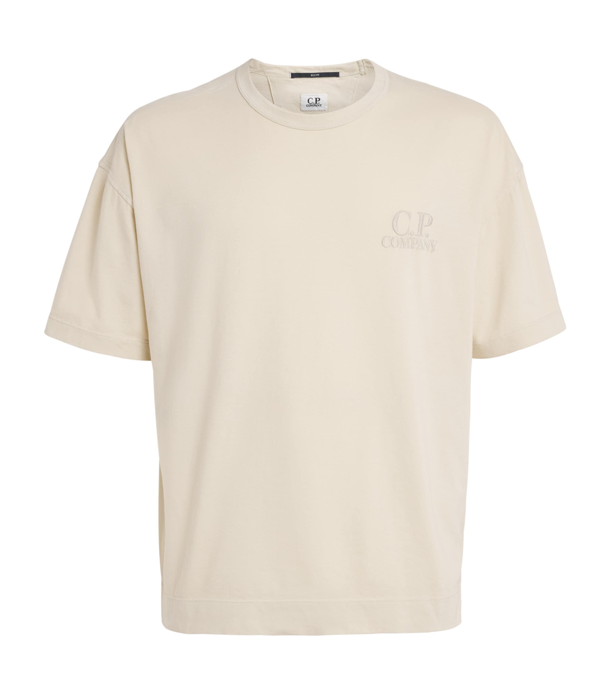 C.P. Company Mens Cotton Embroidered Logo T-Shirt Image 1