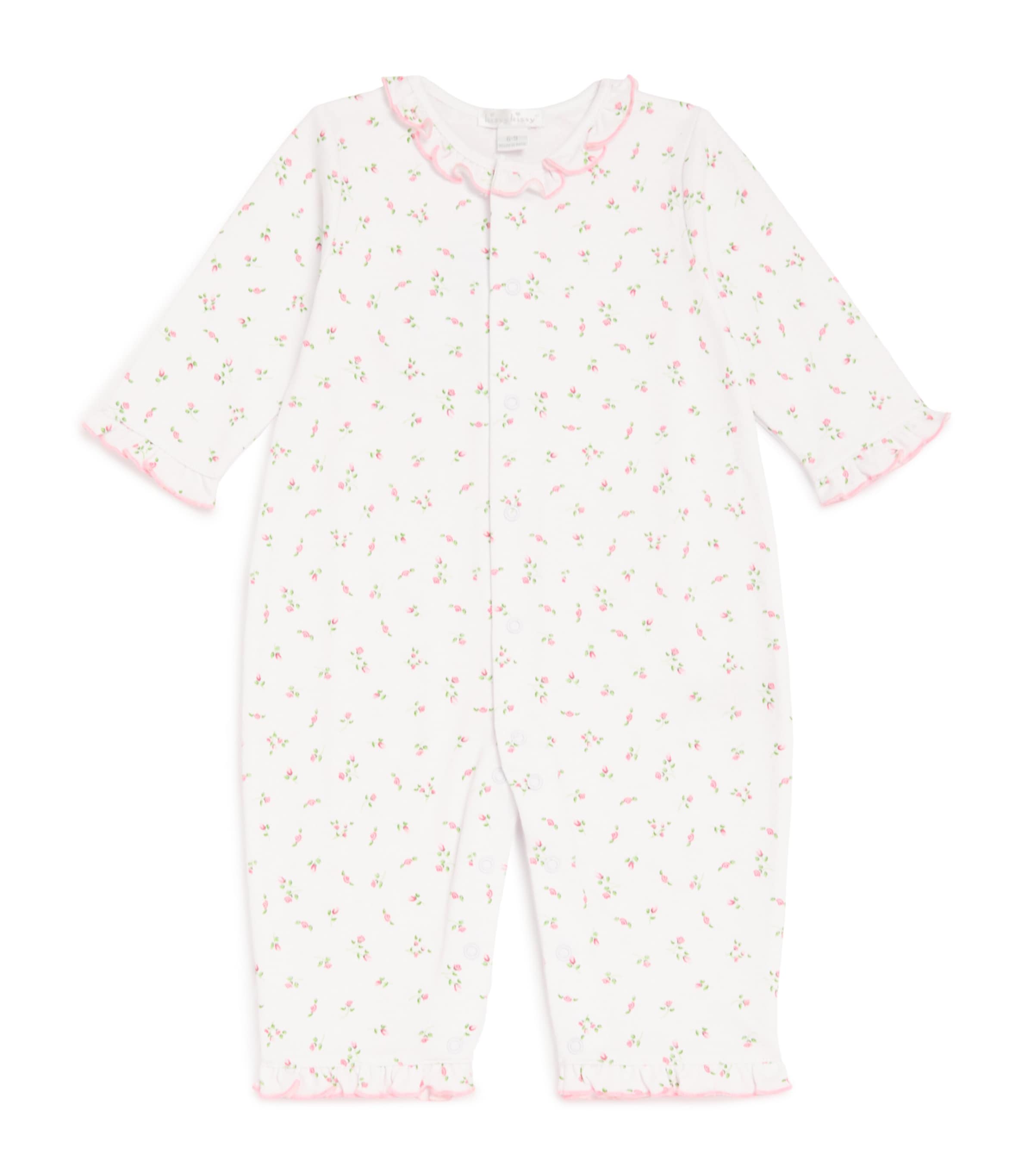 Kissy Kissy Pima Cotton Garden Roses Playsuit In White