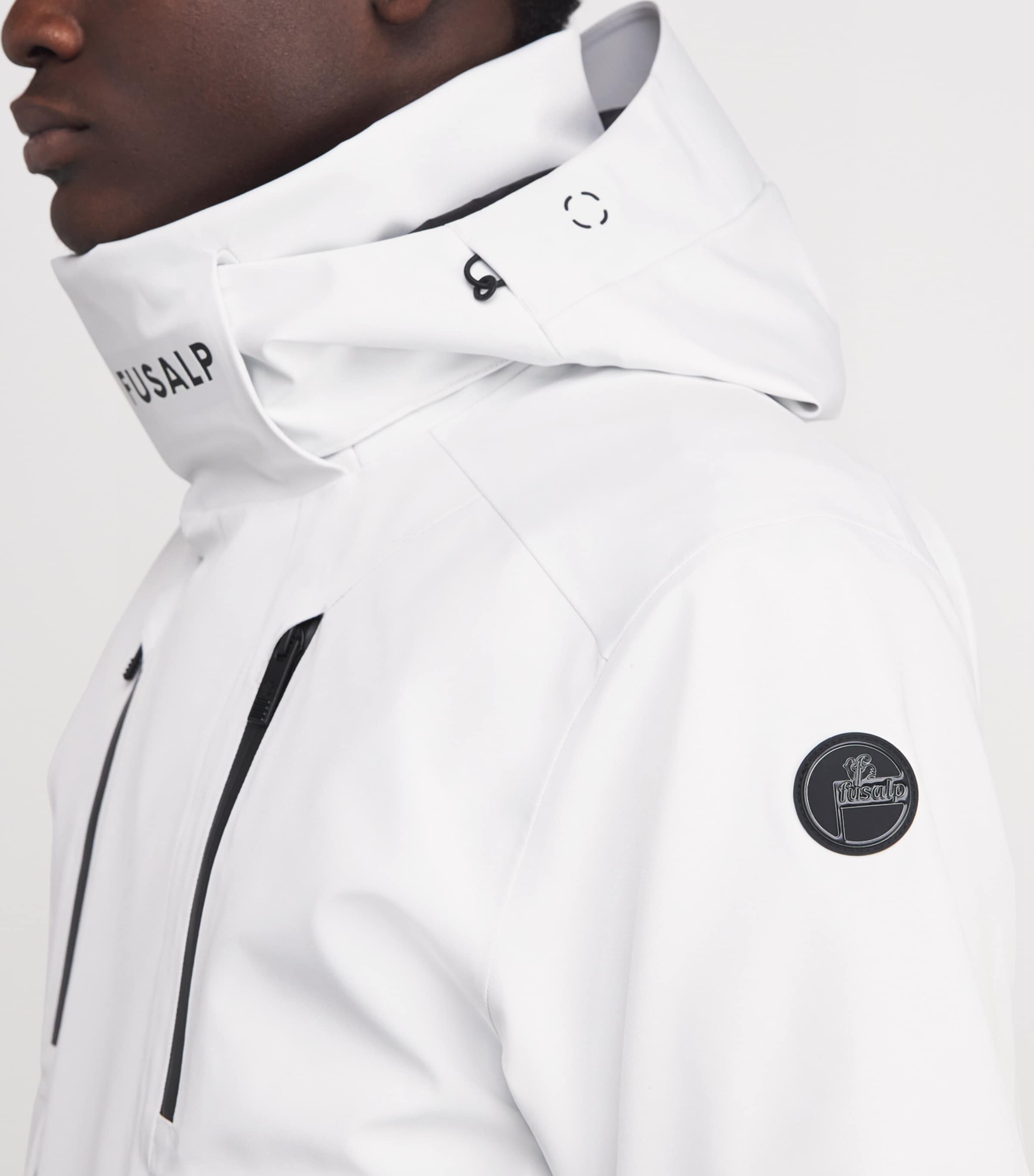 Waterproof John Ski Jacket 91401 NEIGE/NOIR Image 7