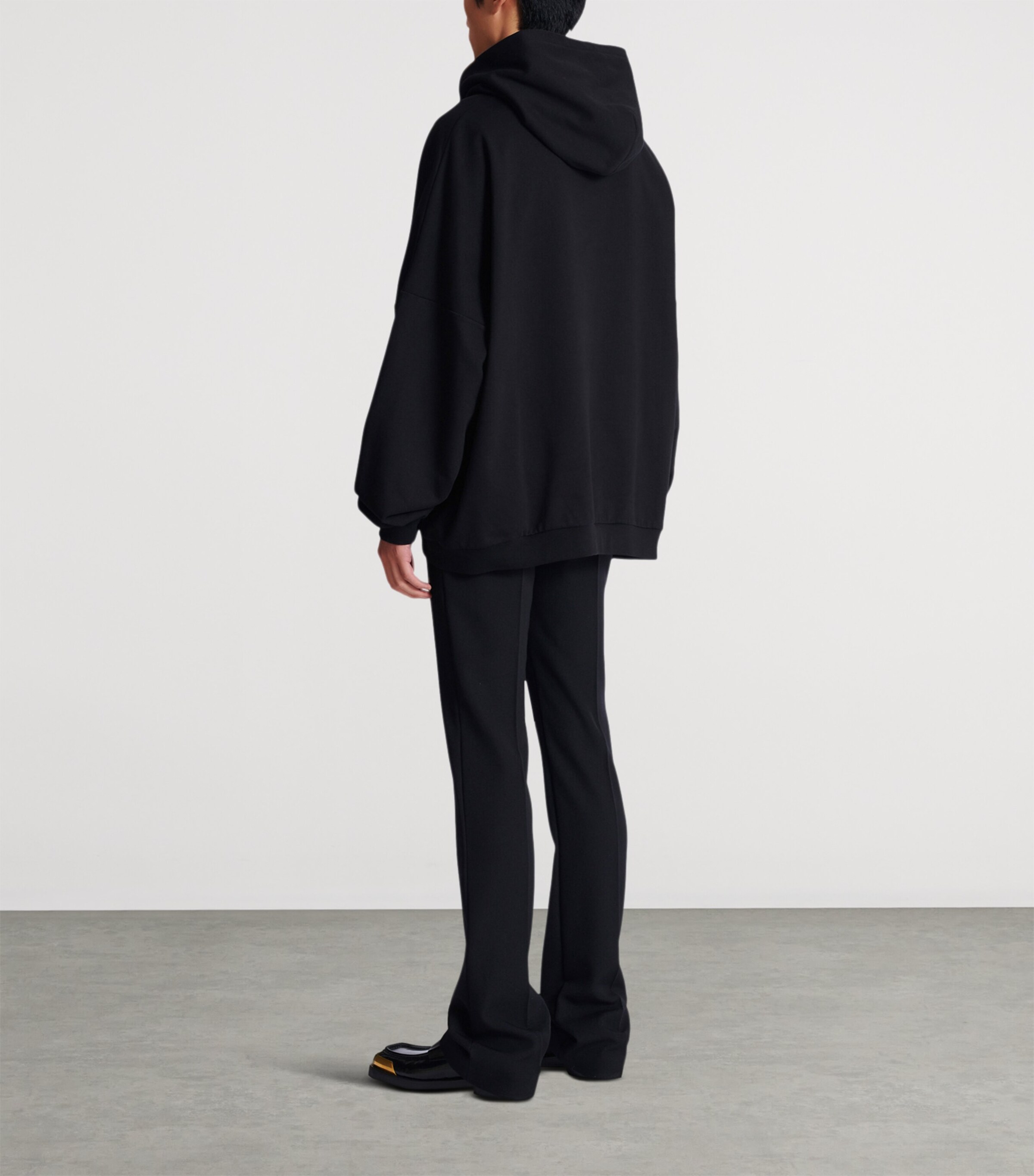 Cotton Logo Hoodie EAB NOIR/BLANC Image 6