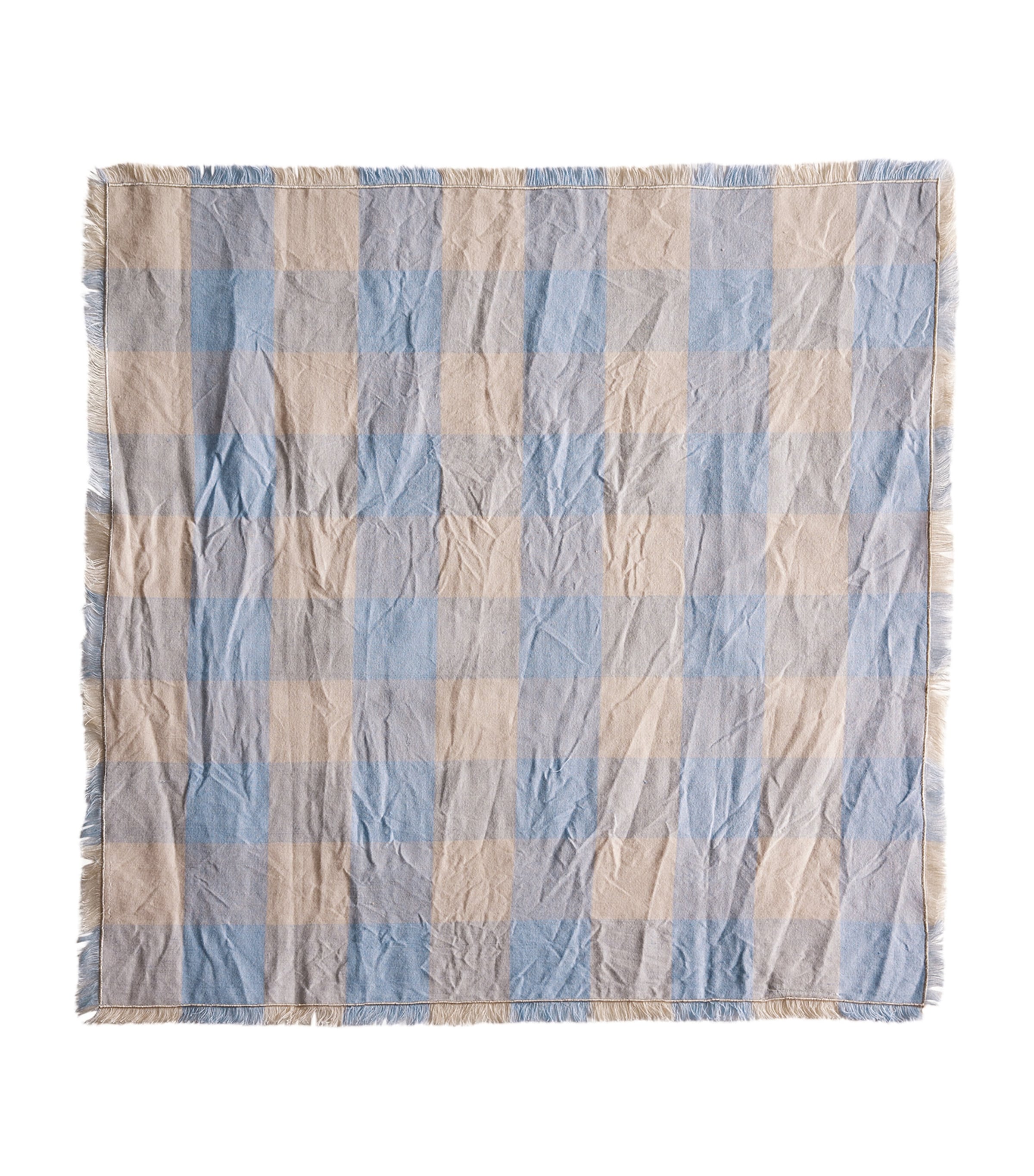 Shop Soho Home Set Of 4 Arvon Gingham Placemats In Blue