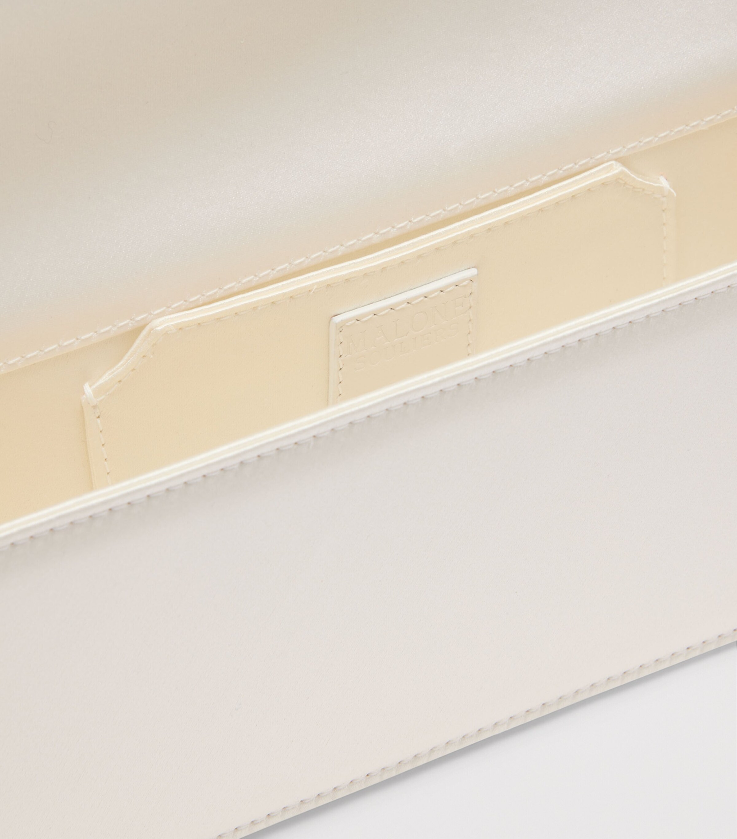 Malone Souliers Satin Vivien Clutch Bag Ivory Image 6