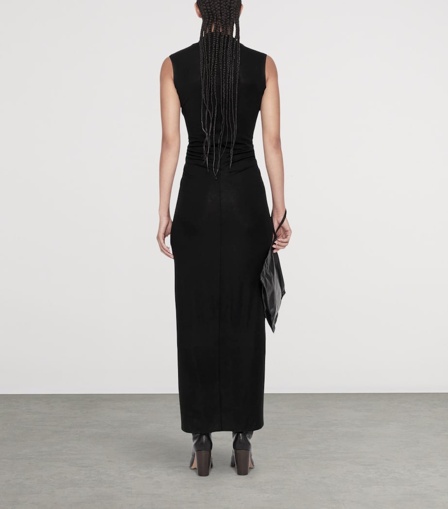 AllSaints Womens Sleeveless Dariya Midi Dress Black Image 7
