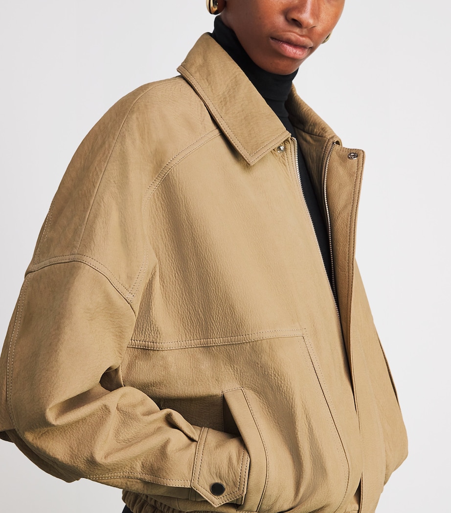 Suede Dalma Bomber Jacket BEIGE NUBUCK Image 6