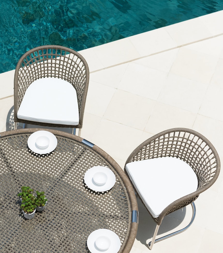 Marina Curved Outdoor Chair WHITE Image 3