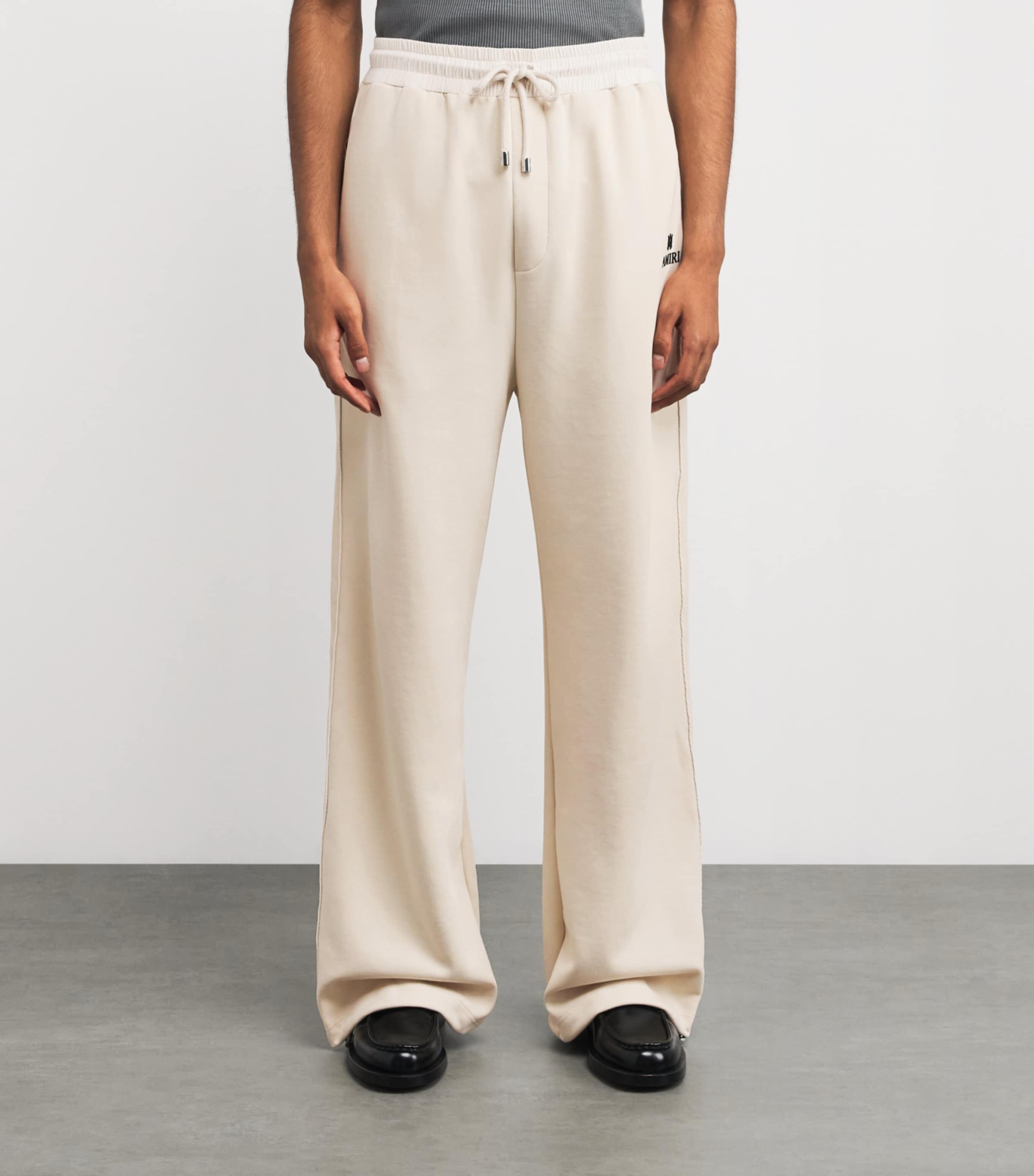 Cotton Logo Relaxed Sweatpants ALABASTER Image 3