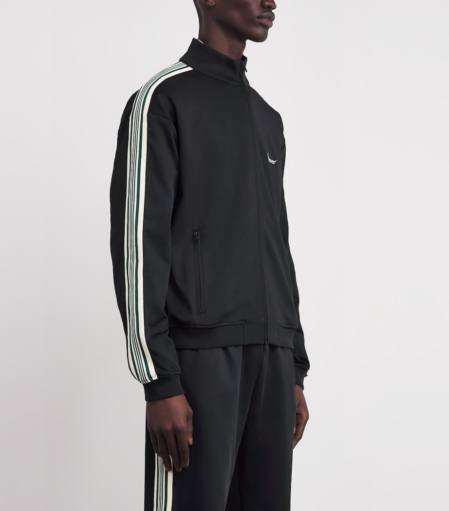 Stretch-Jersey Side-Stripe Track Jacket JET BLACK Image 3