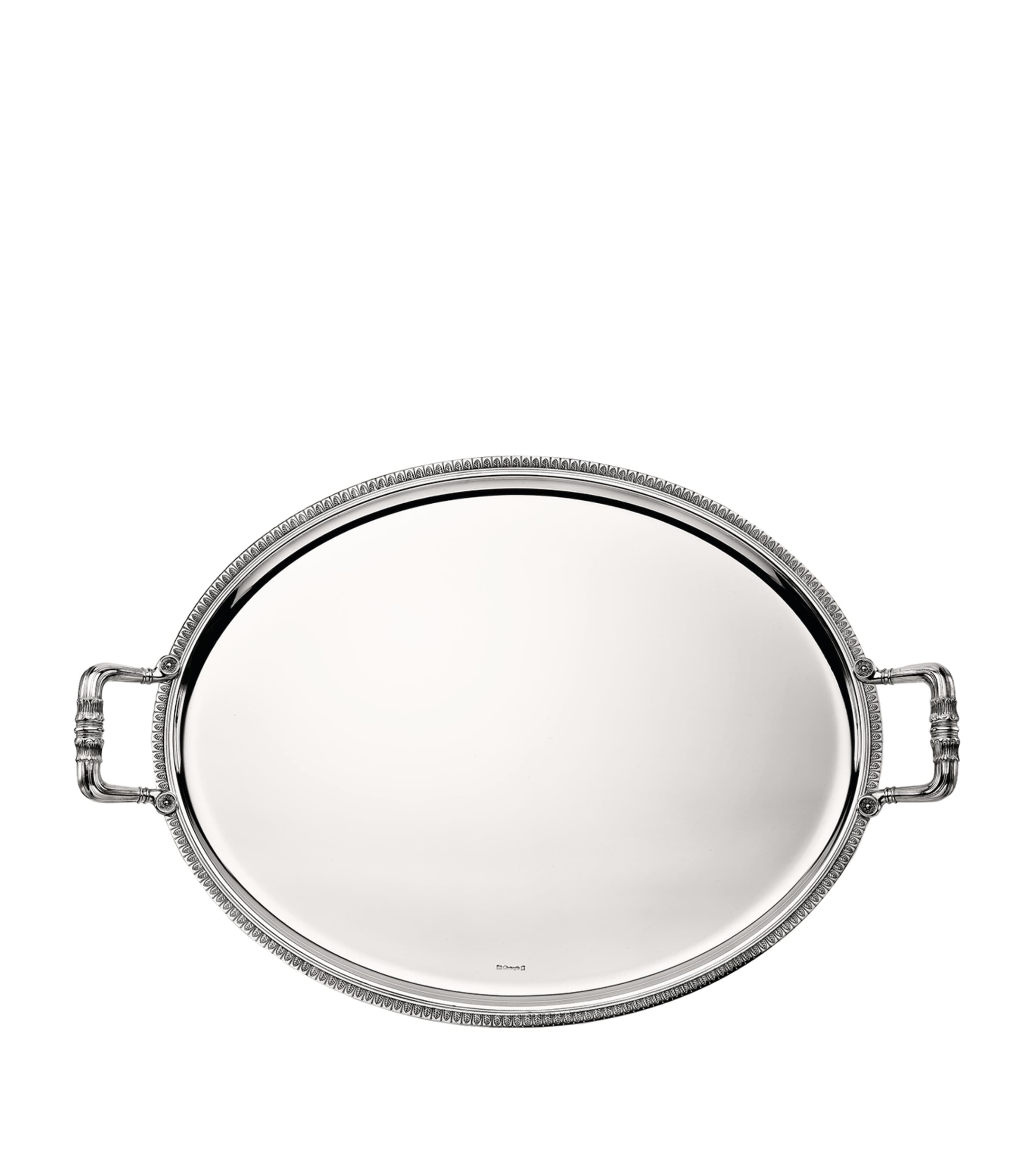 Silver-Plated Malmaison Oval Tray (53cm x 42cm) SILVER Image 2