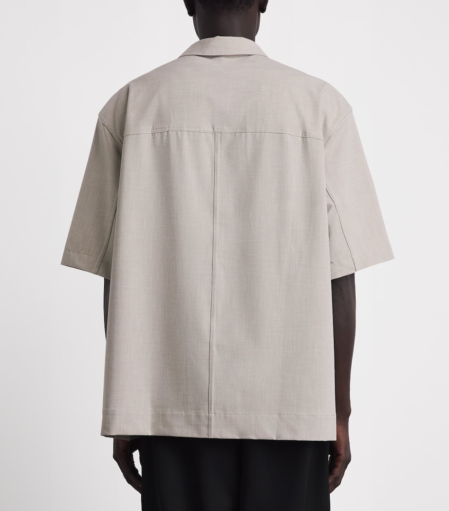 Song For The Mute Mens Oversized Short-Sleeve Shirt Chalk Image 5