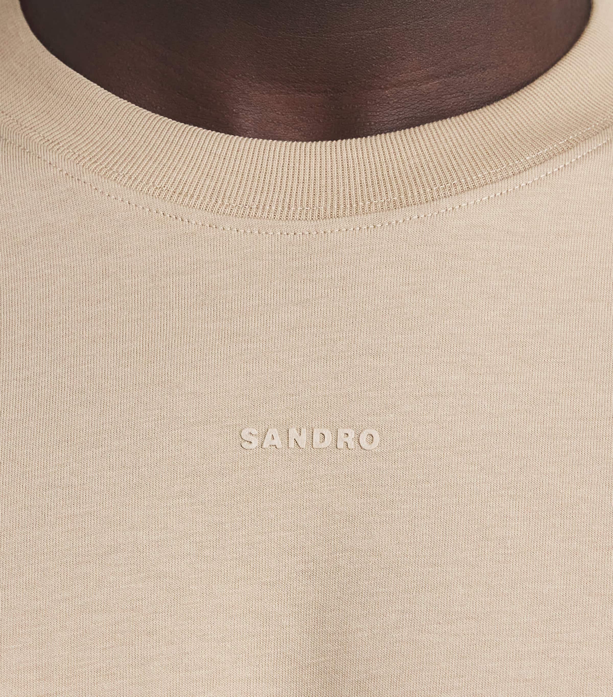 Cotton Logo T-Shirt BEIGE Image 6
